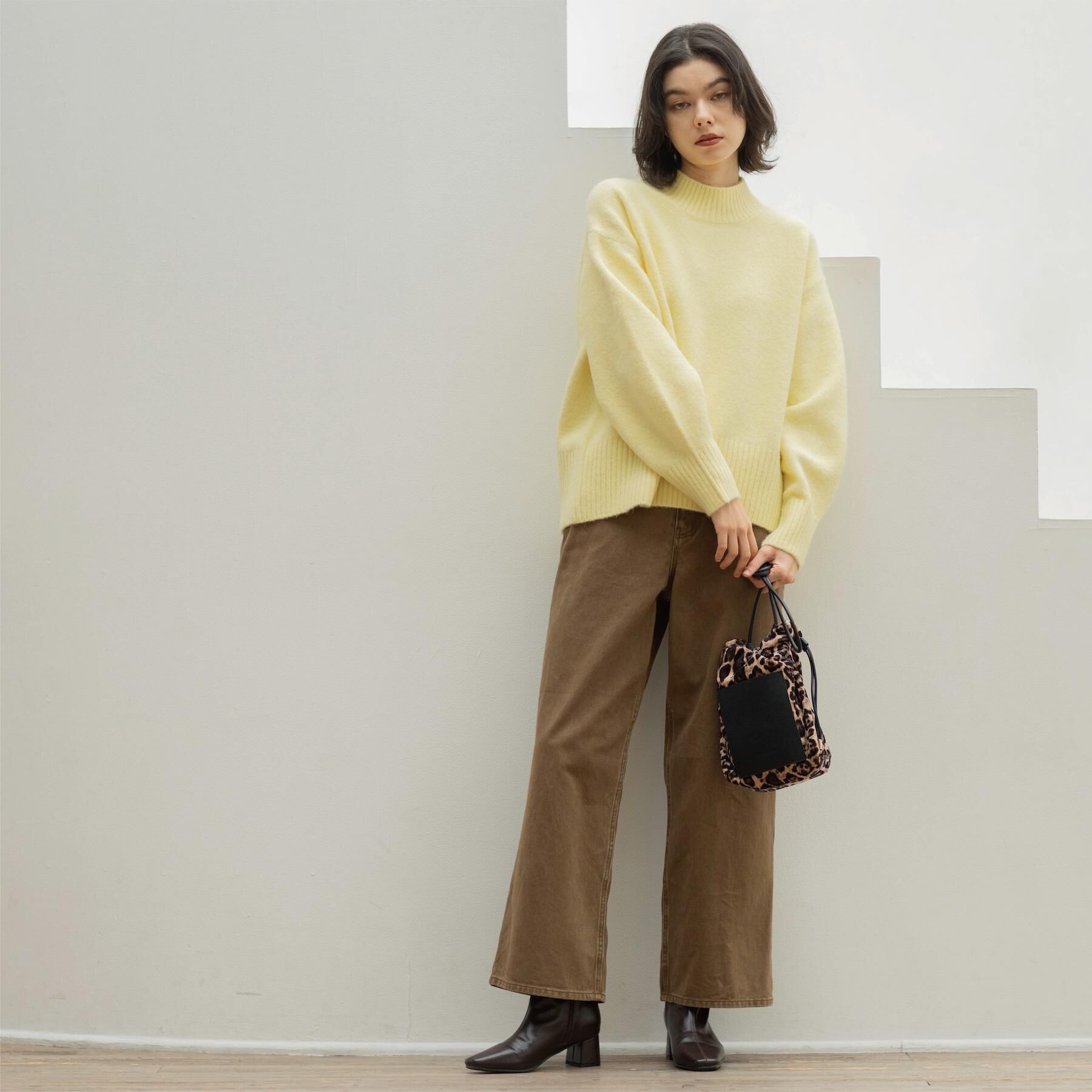 OPAQUE.CLIP「ヴィンテージカラーワイドストレートパンツ【洗濯機OK】」|その他|