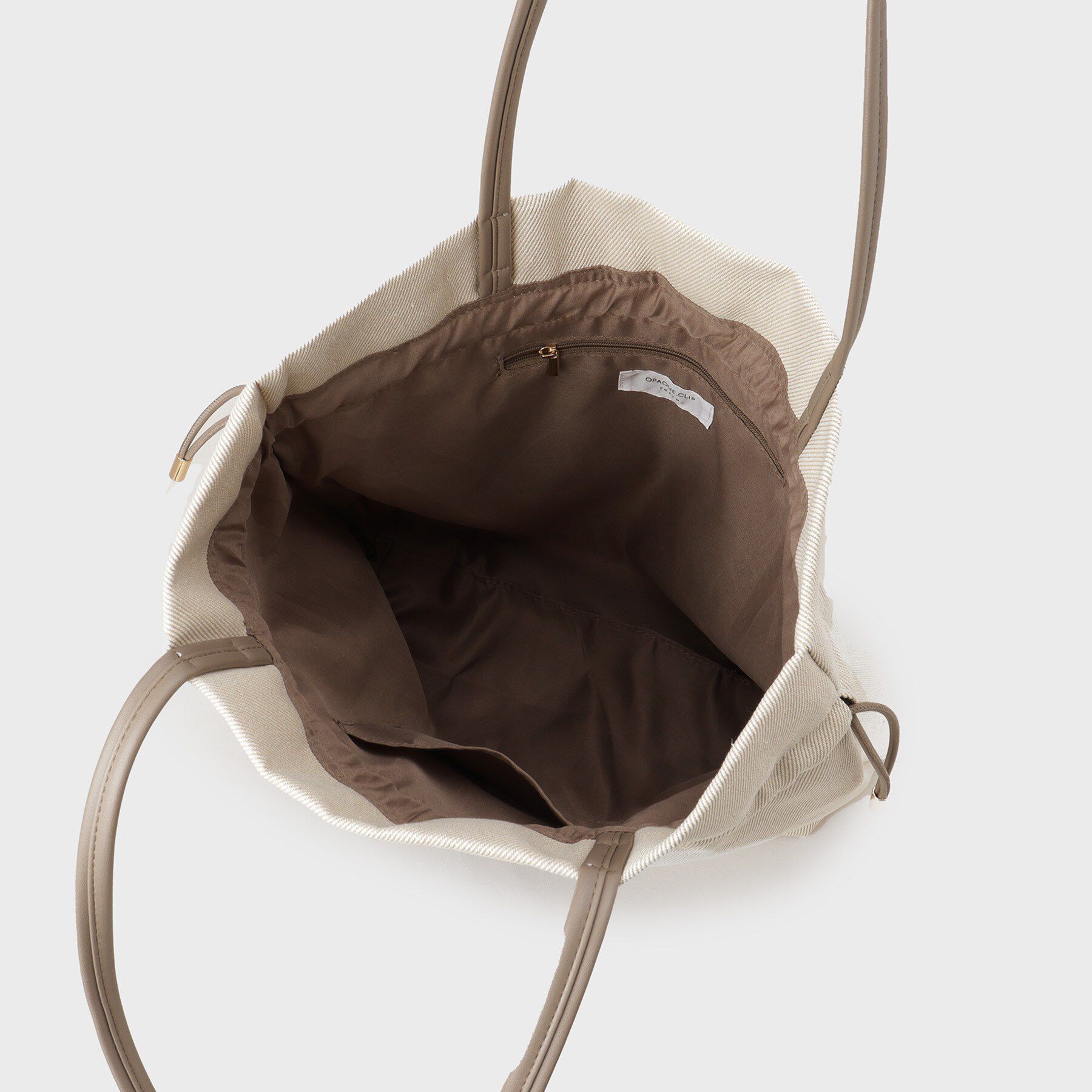 OPAQUE.CLIP「素材アソートドロストデザイン巾着トートバッグ【A4サイズ対応】」|トートバッグ|