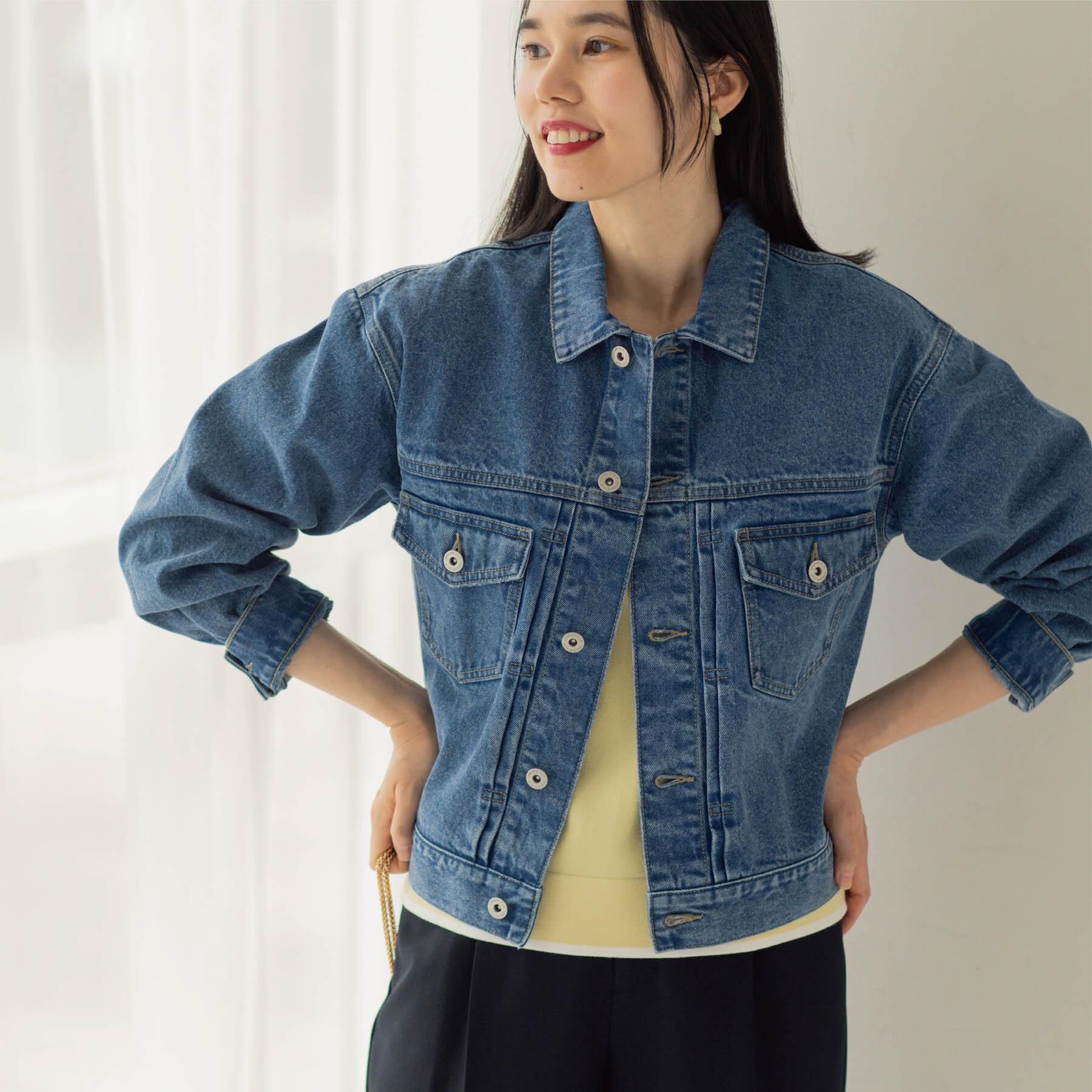 OPAQUE.CLIP「デニムジャケット【洗濯機OK】」|デニムジャケット|