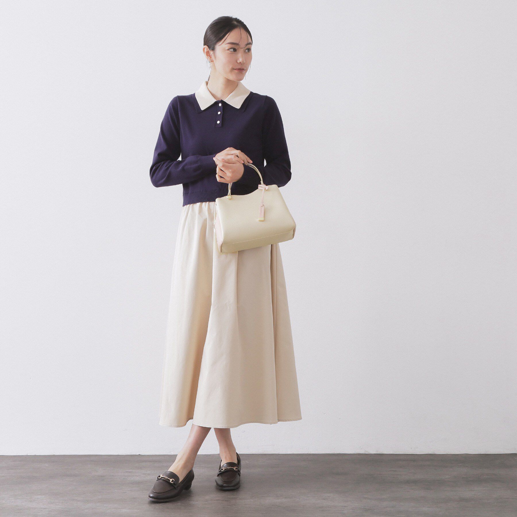 OPAQUE.CLIP「【2WAY】バイカラーミドルボストンバッグ」|ショルダー・メッセンジャー|