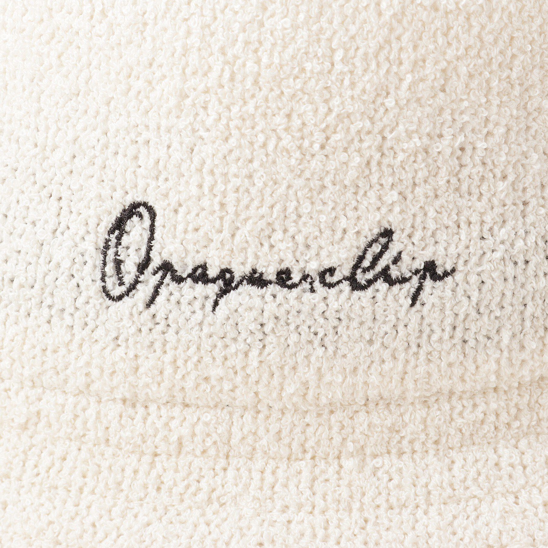 OPAQUE.CLIP「刺繍入りパイル調バケットハット」|ハット|