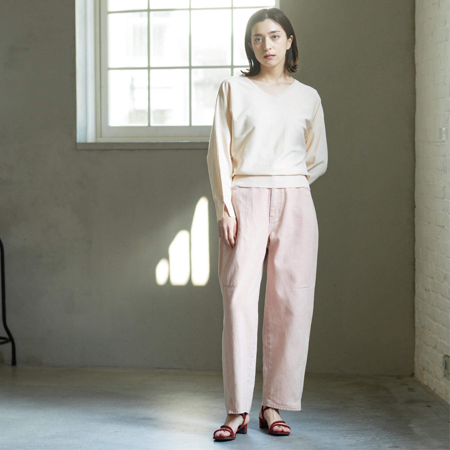 OPAQUE.CLIP「リラクシードルマンスリーブニット【洗濯機OK/抗ピル】」|ニット・セーター|