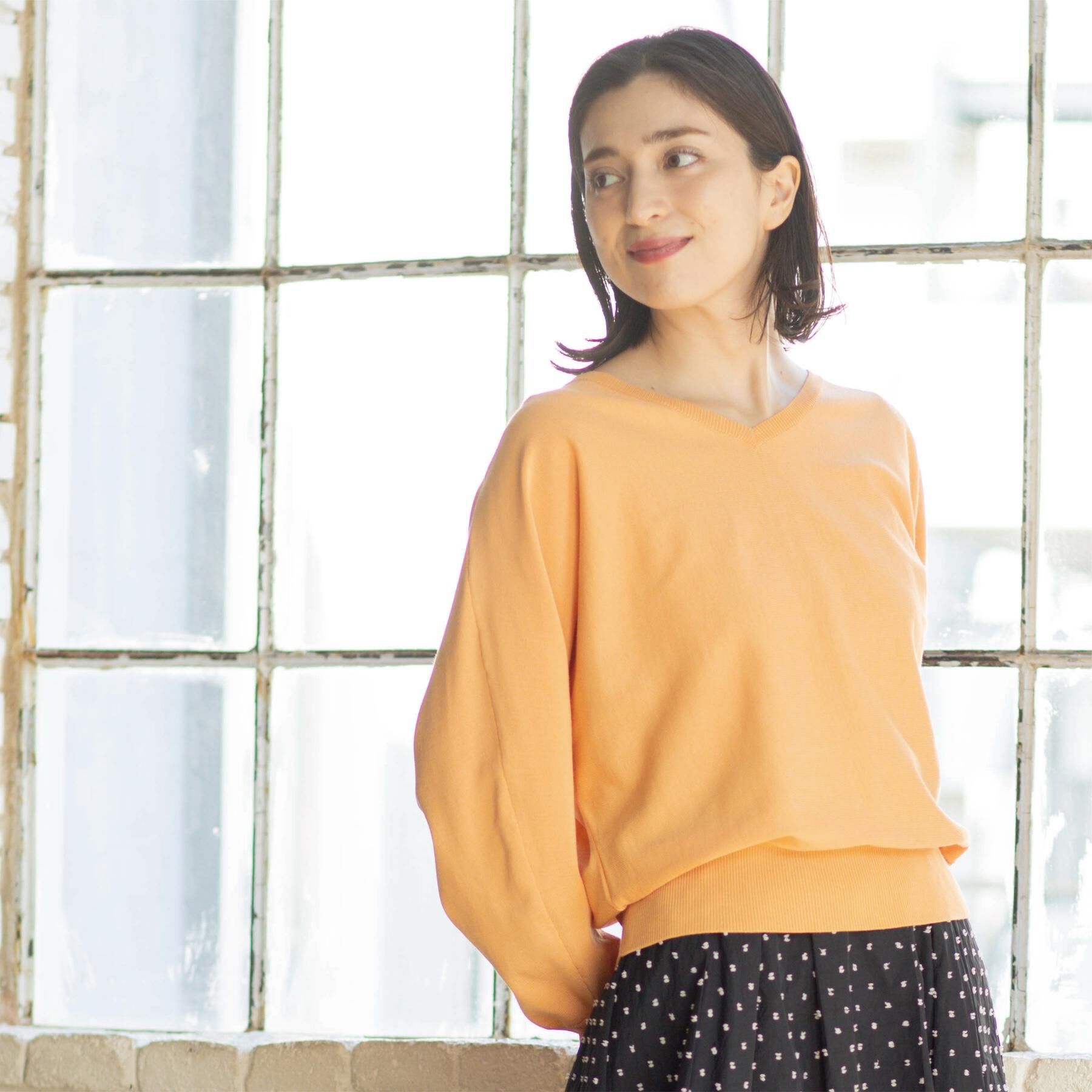 OPAQUE.CLIP「リラクシードルマンスリーブニット【洗濯機OK/抗ピル】」|ニット・セーター|