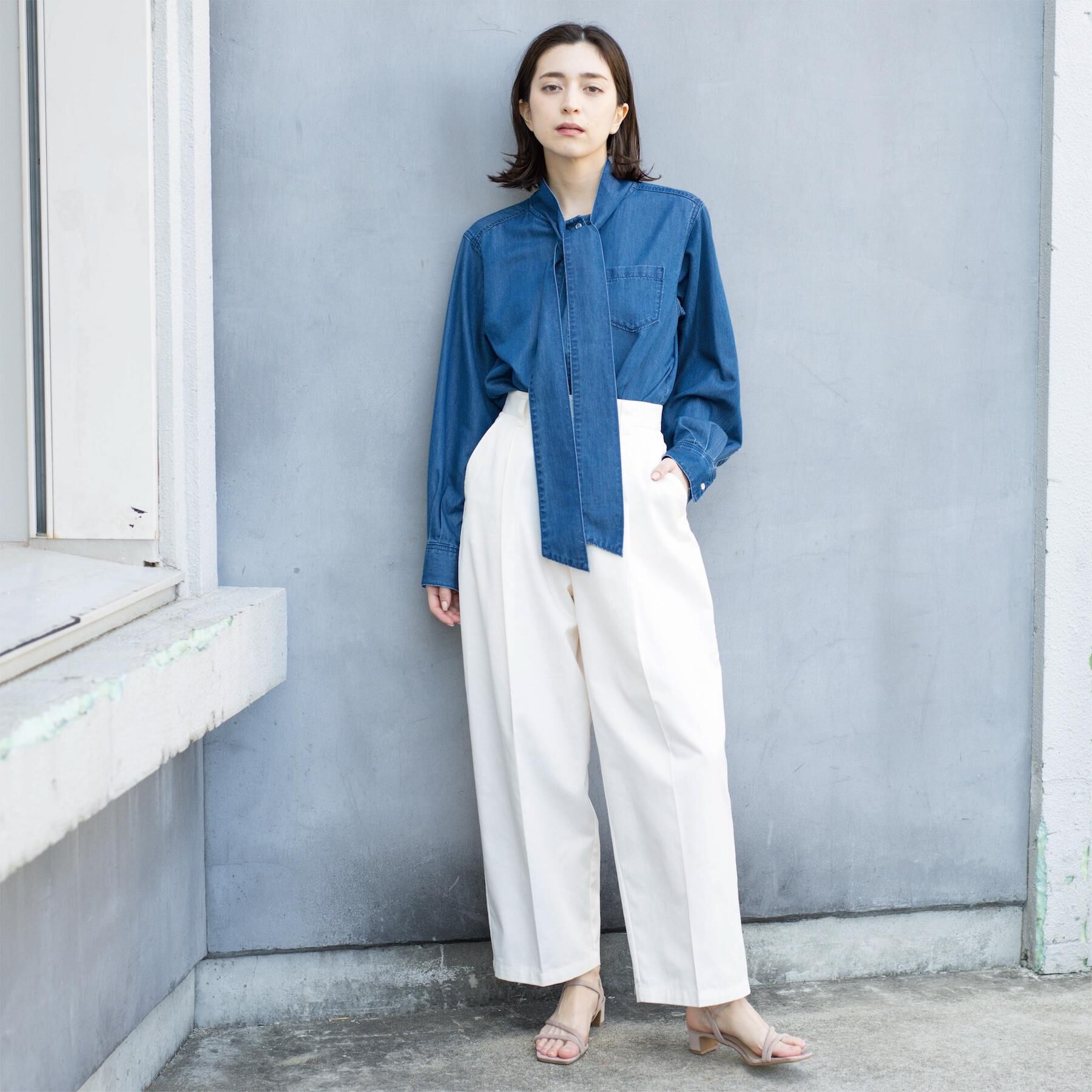 OPAQUE.CLIP「バレルレッグチノパンツ【洗濯機OK】」|その他|