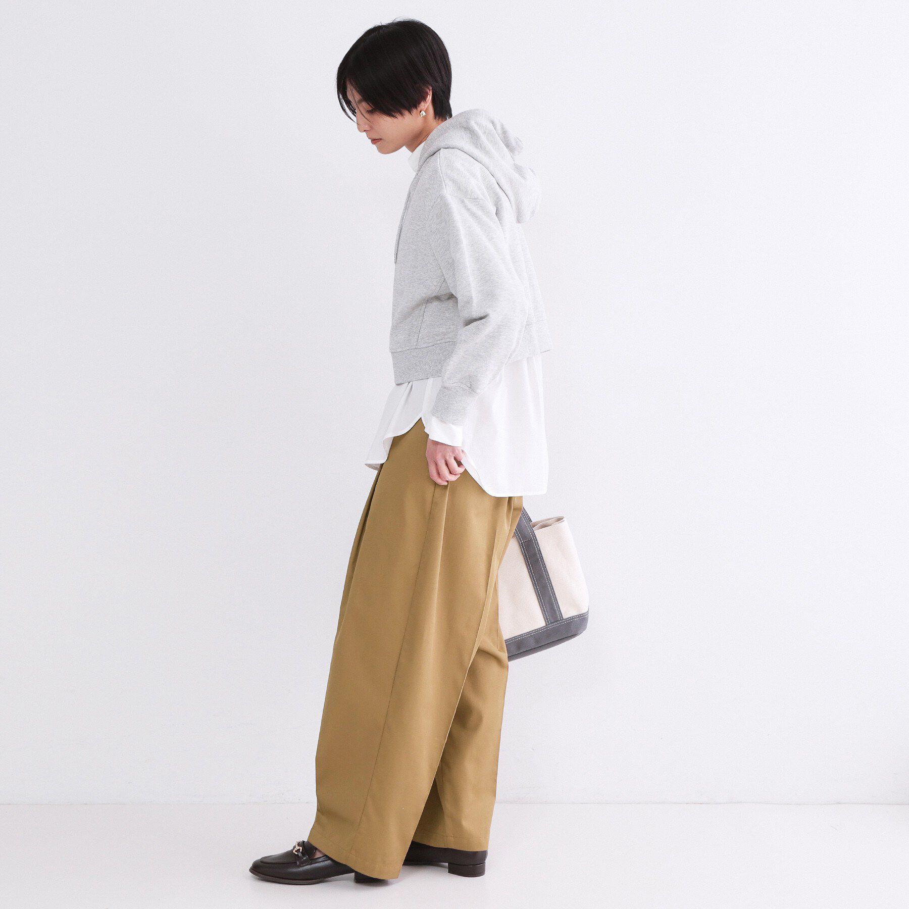 OPAQUE.CLIP「バレルレッグチノパンツ【洗濯機OK】」|その他|