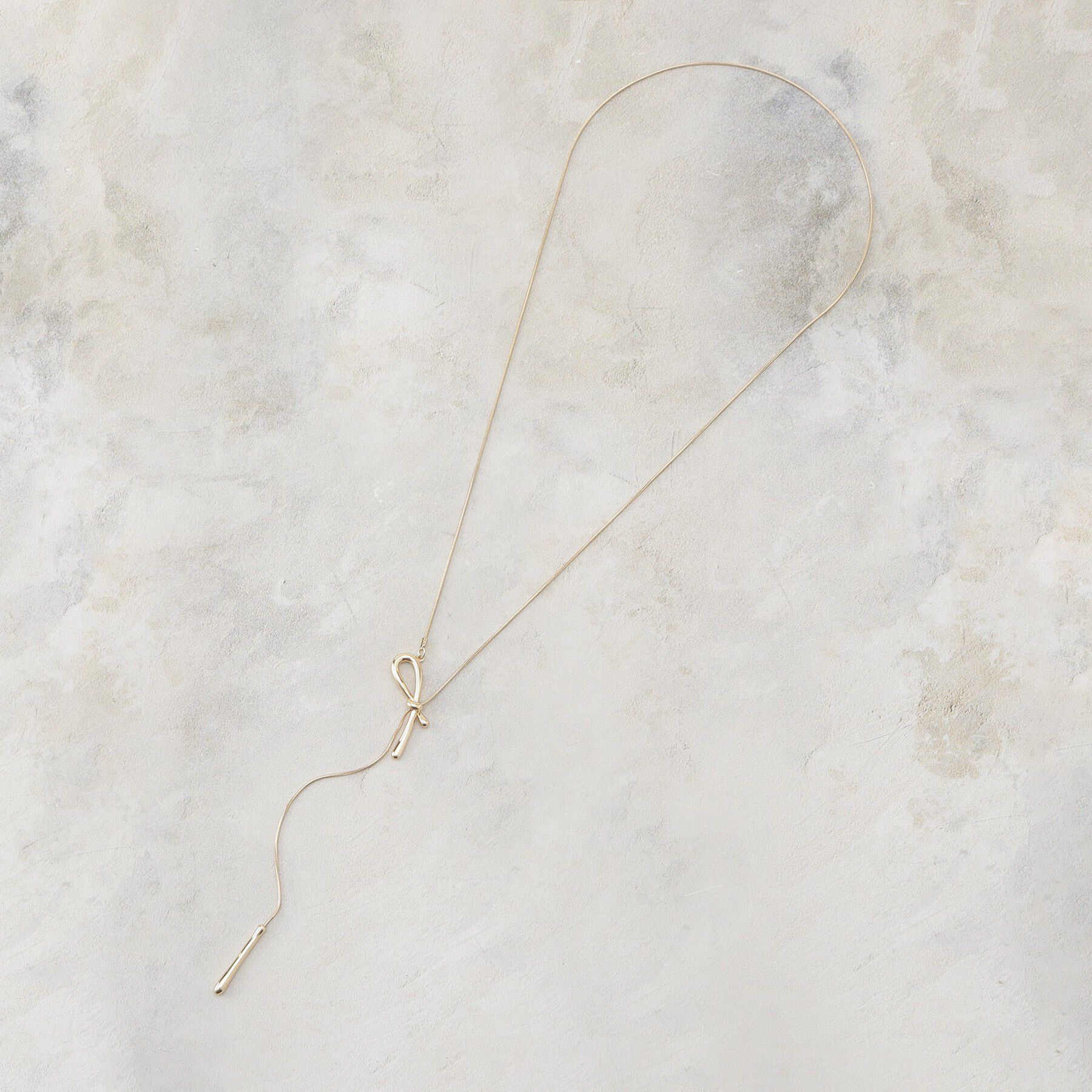 OPAQUE.CLIP「ニュアンスリボン スライドネックレス」|ネックレス|