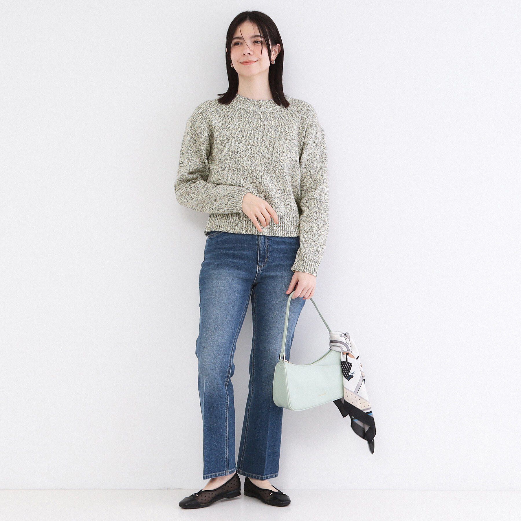 OPAQUE.CLIP「カラーMIXニット【洗濯機OK】」|ニット・セーター|