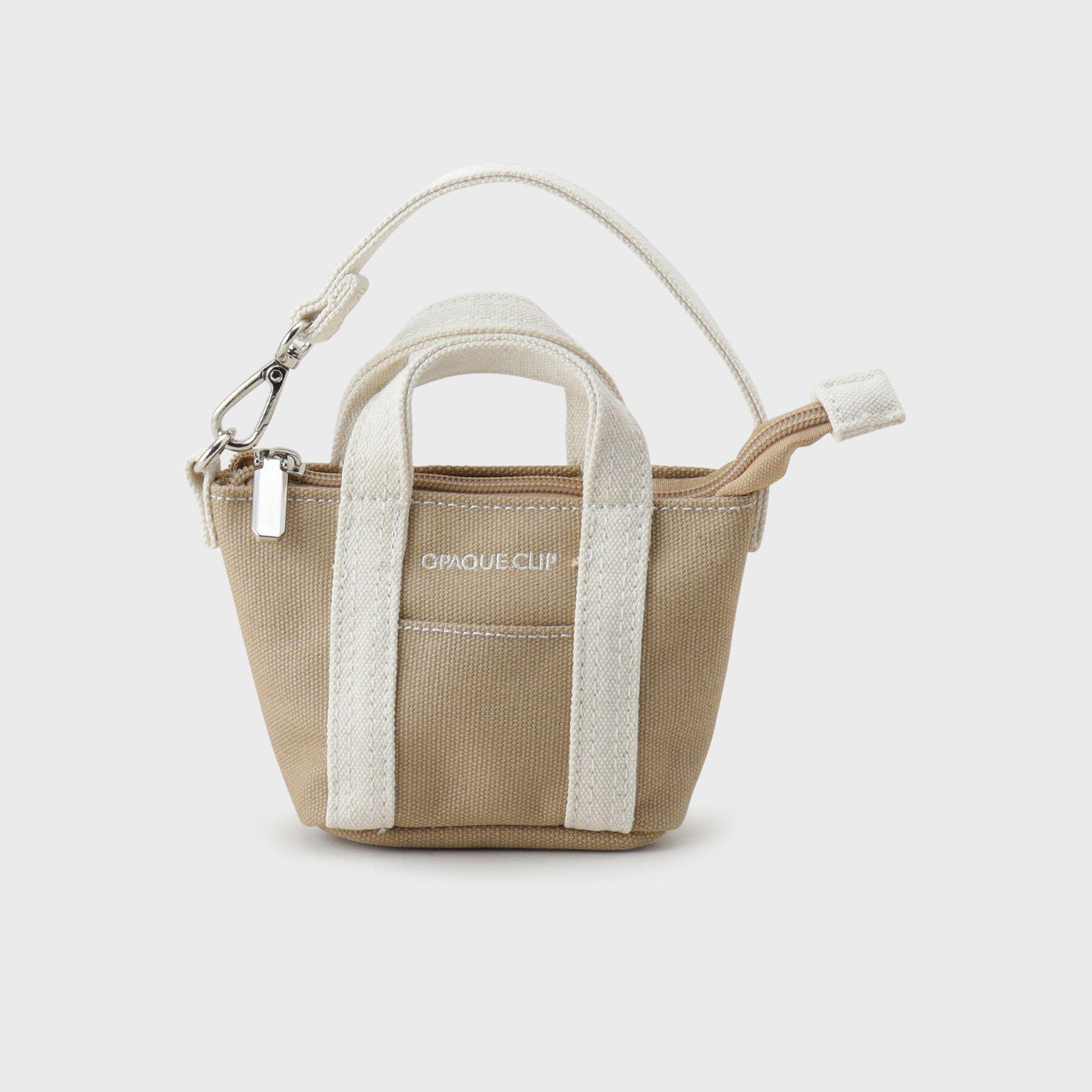 OPAQUE.CLIP「バイカラー帆布ミニBAGチャーム」|キーケース|