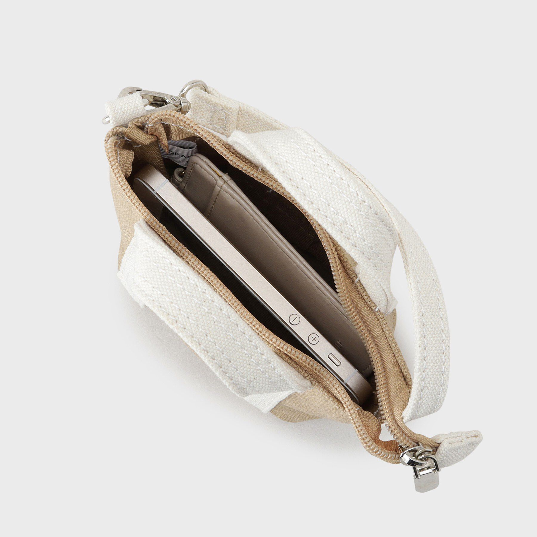 OPAQUE.CLIP「バイカラー帆布ミニBAGチャーム」|キーケース|