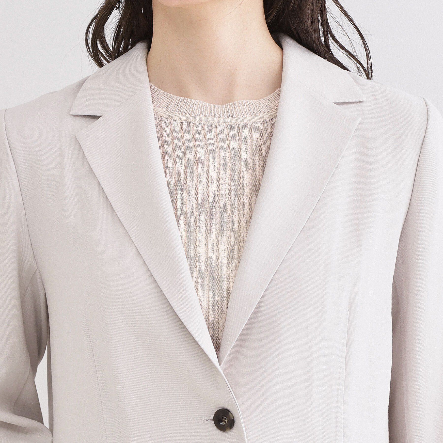 OPAQUE.CLIP「シングルテーラードジャケット【洗える/裏地なし】」|テーラードジャケット|