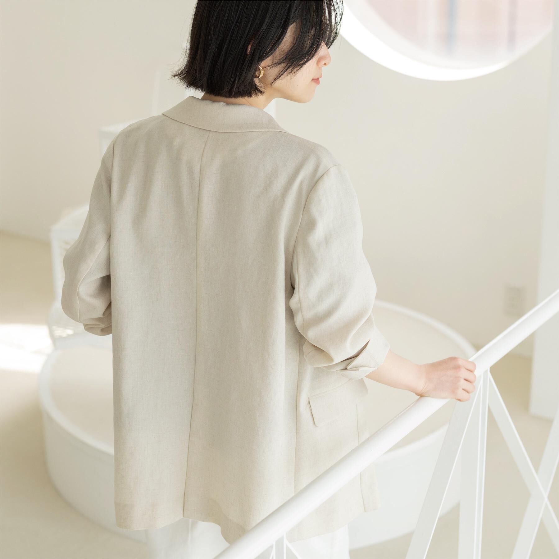 OPAQUE.CLIP「ダブルブレストジャケット【洗える/UVケア/防シワ加工/接触冷感】」|テーラードジャケット|