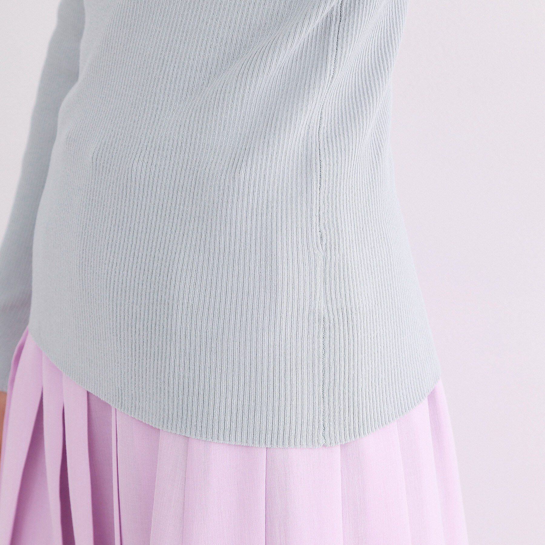 OPAQUE.CLIP「ラメリブニット【洗濯機OK】」|ニット・セーター|