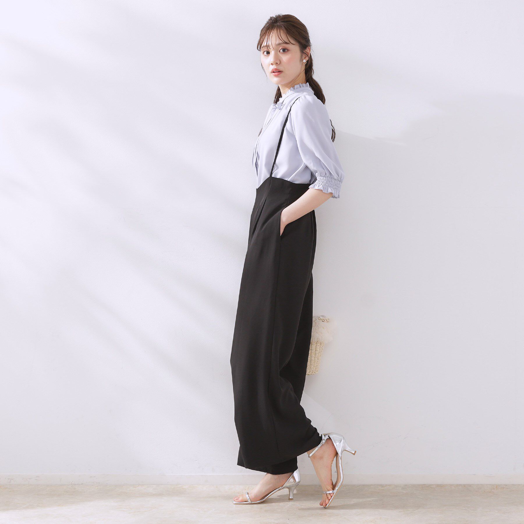 Couture broach「【マシンウォッシャブル・きれいめ】キャミロンパース」|その他|