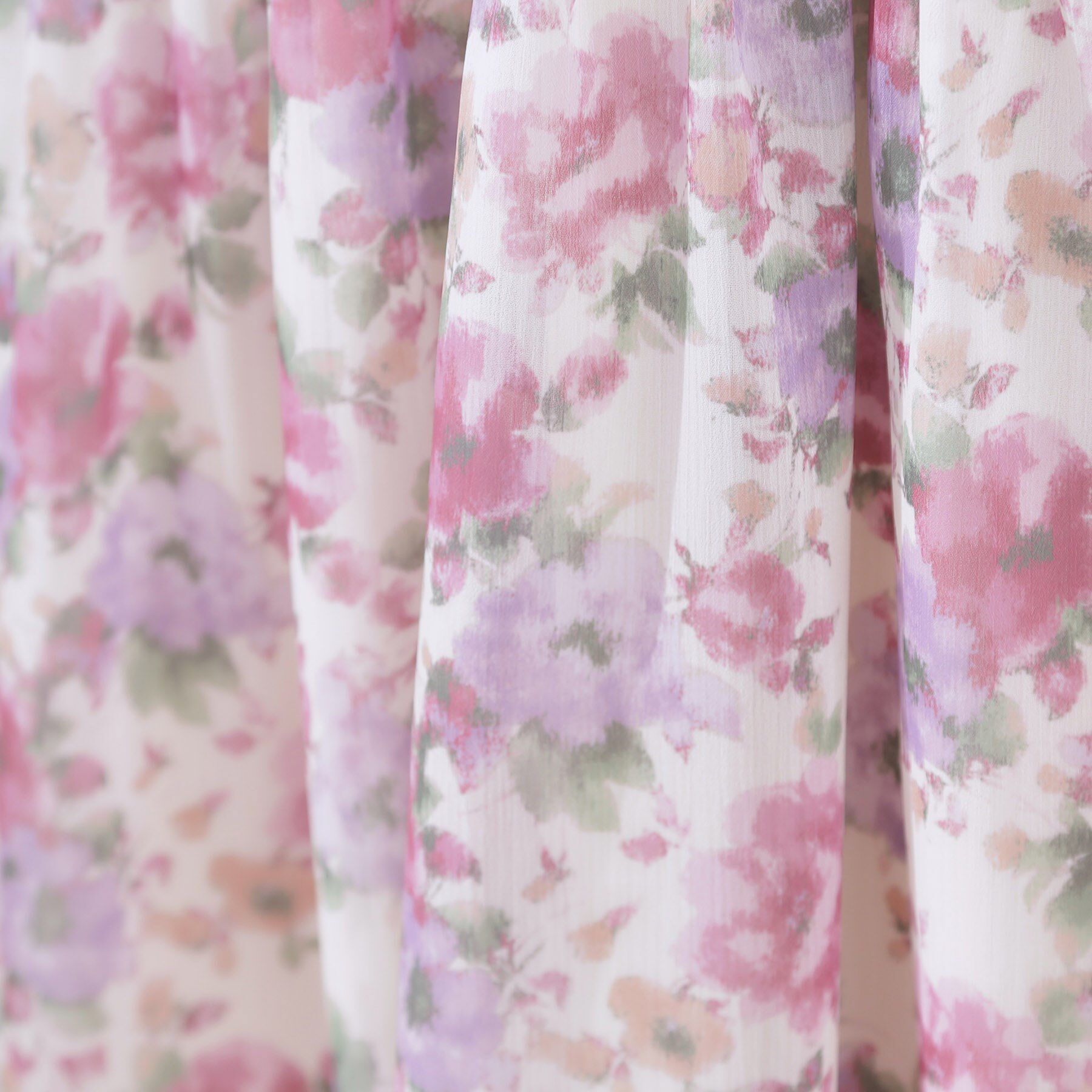 Couture broach「【一枚で着映える・大人可愛い】かすれプリント楊柳ワンピース」|ワンピース|