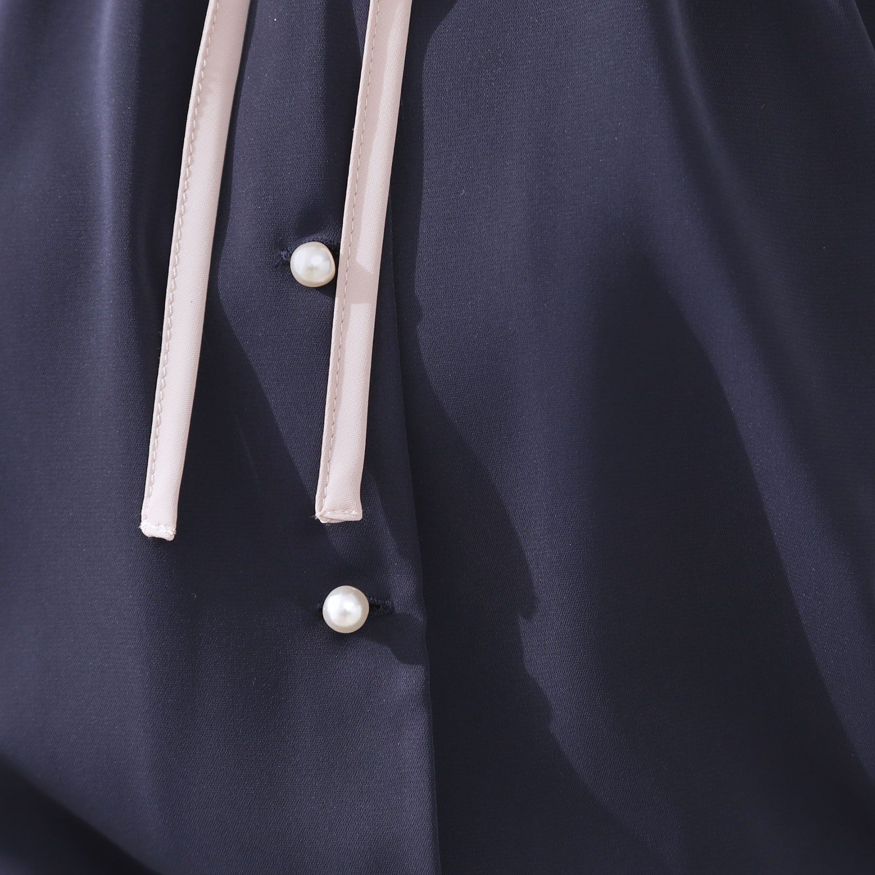 Couture broach「【きれいめ・二の腕カバー・通勤】配色フレア2WAYブラウス」|シャツ・ブラウス|