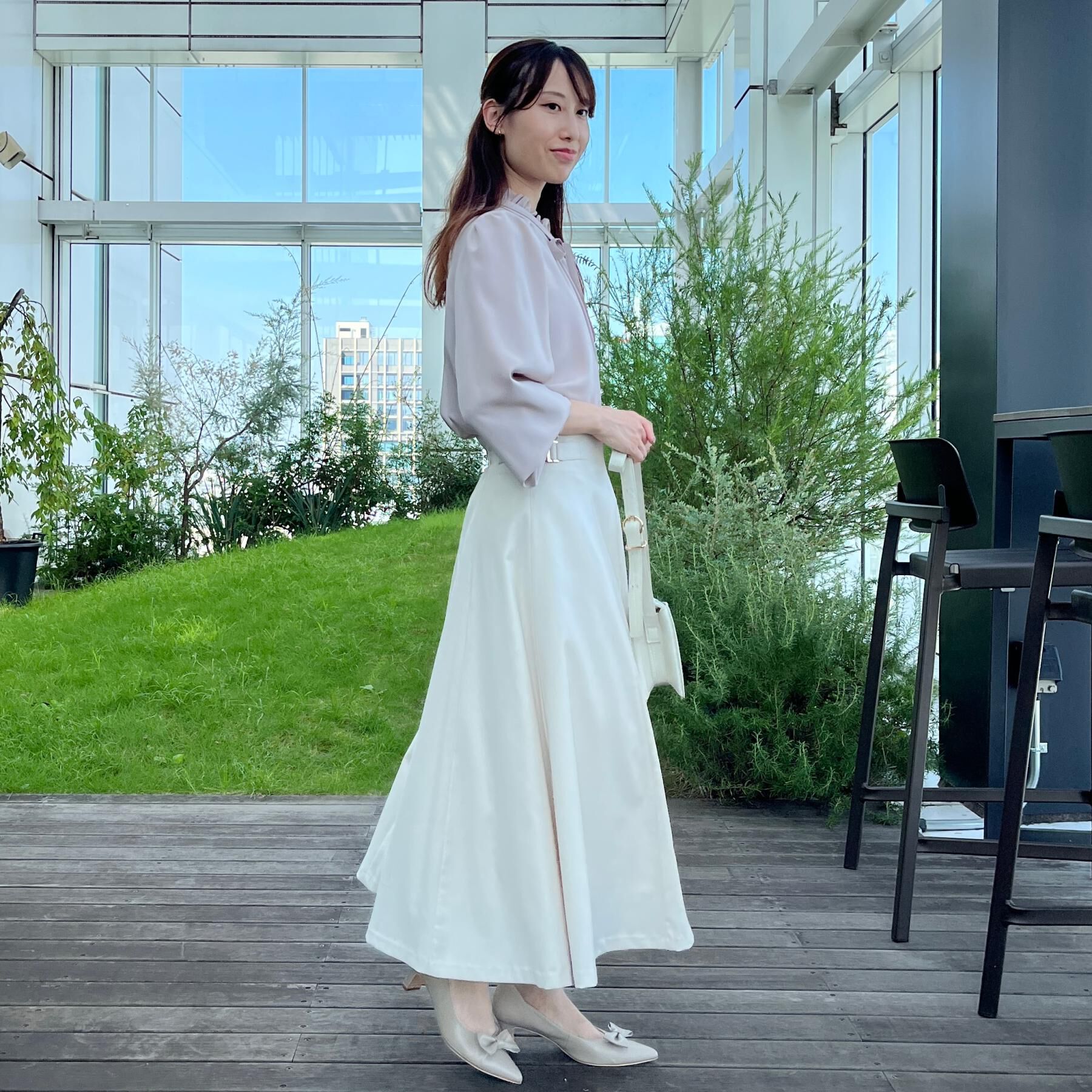 Couture broach「【大人可愛い・通勤】スカラウエスト サイドベルト パネルスカート」|スカート|