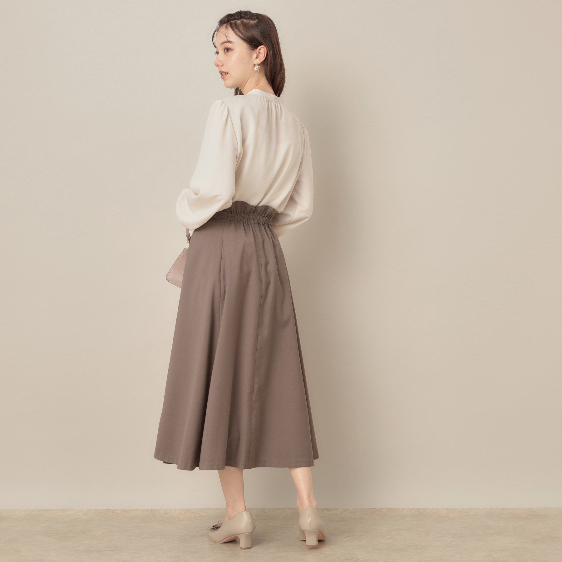 Couture broach「【大人可愛い・通勤】スカラウエスト サイドベルト パネルスカート」|スカート|