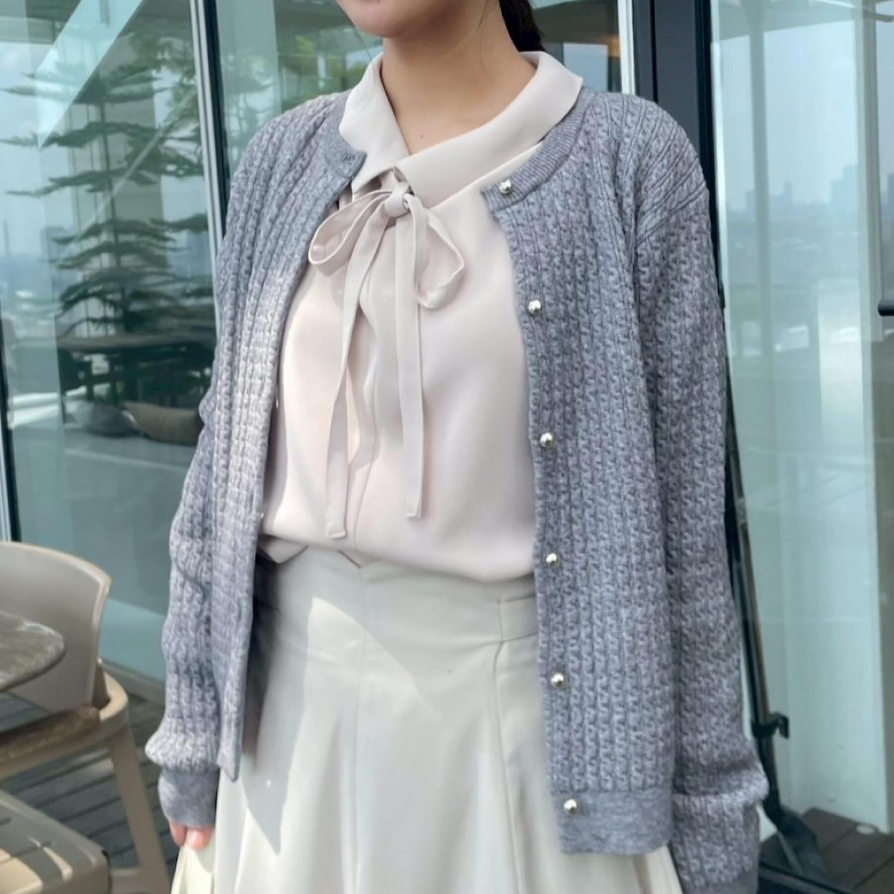 Couture broach「【大人可愛い・きれいめ・通勤】ケーブルカーディガン」|カーディガン|