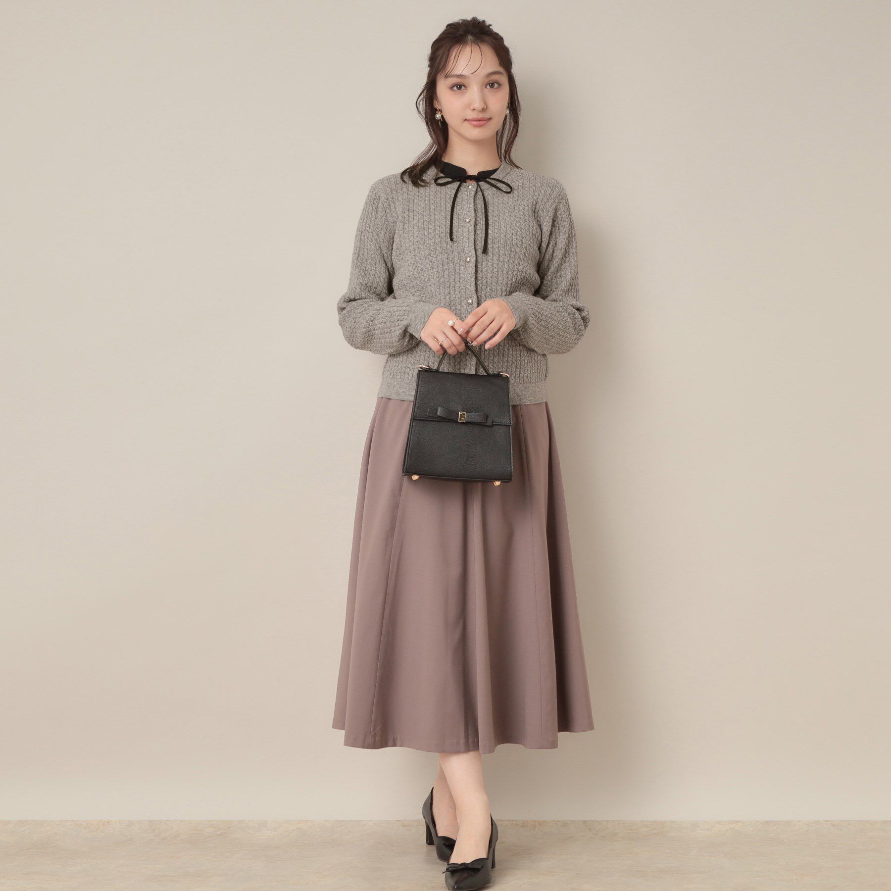 Couture broach「【大人可愛い・きれいめ・通勤】ケーブルカーディガン」|カーディガン|