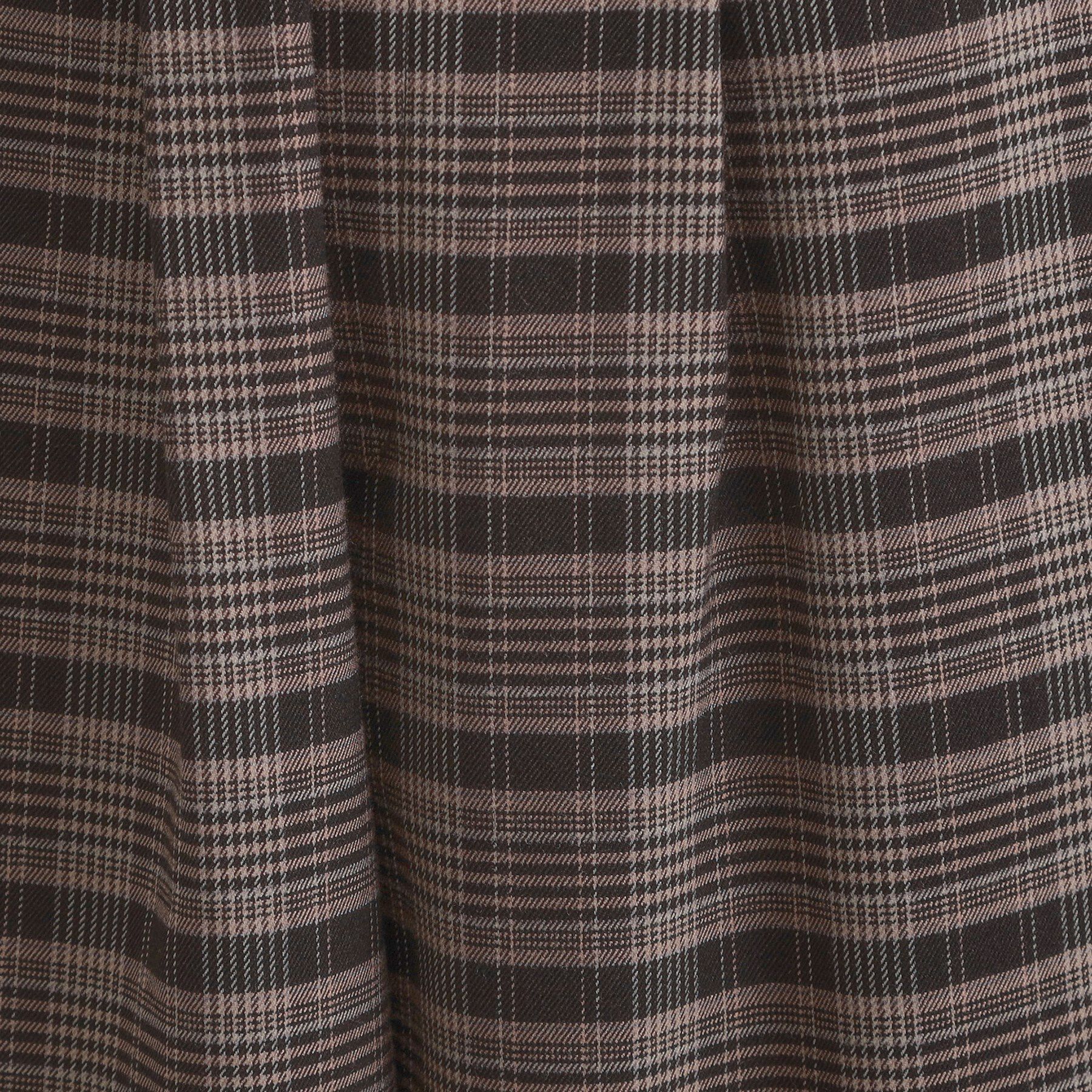 Couture broach「【大人可愛い】起毛先染めチェック柄 スカラウエスト ワイドパンツ」|その他|