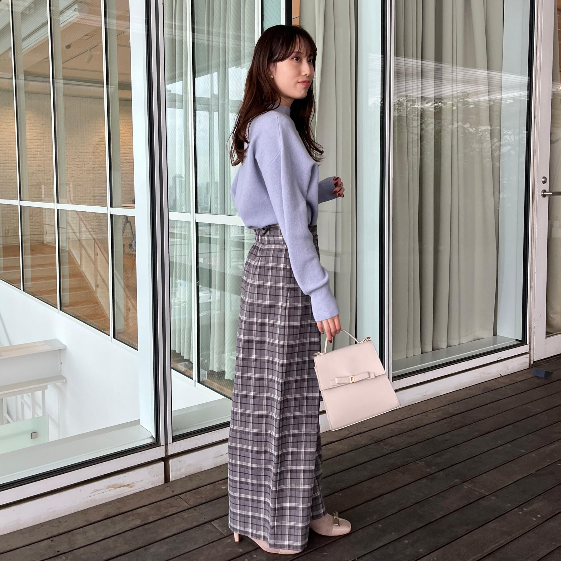 Couture broach「【ゆるふわ・通勤】リッシュアンゴラ バックパール調ニット」|ニット・セーター|