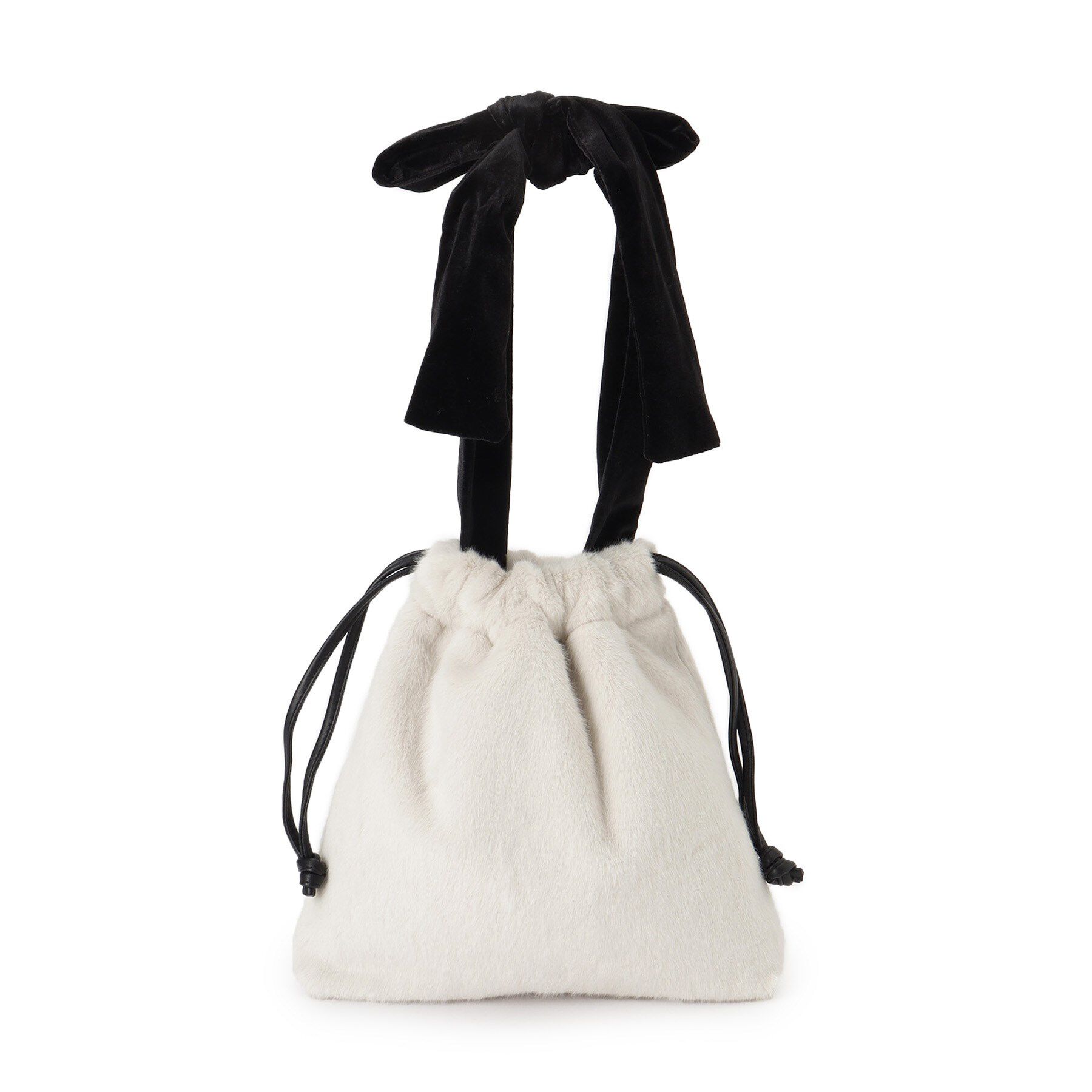 Couture broach「ベロアリボンフェイクファートートバッグ」|トートバッグ|