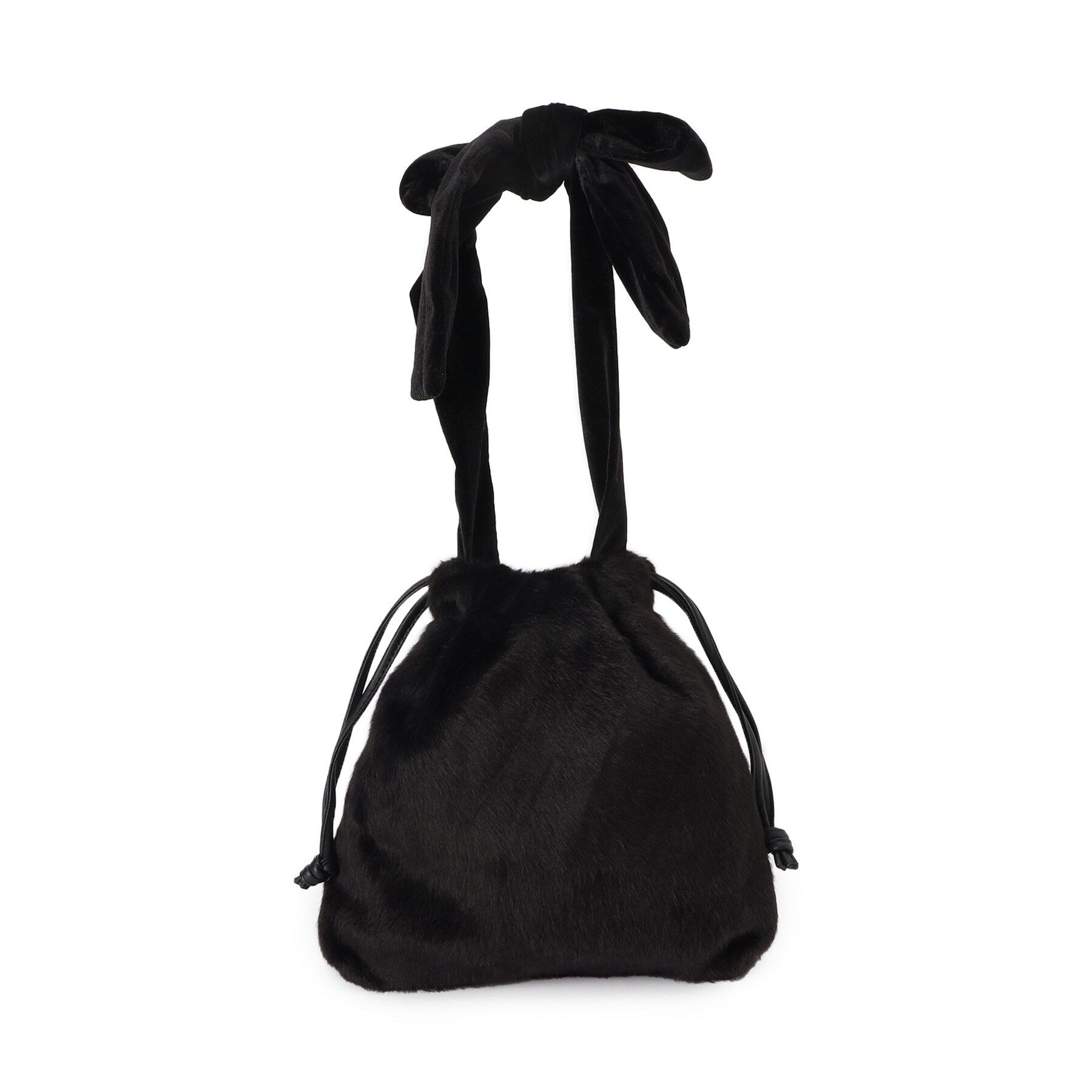 Couture broach「ベロアリボンフェイクファートートバッグ」|トートバッグ|