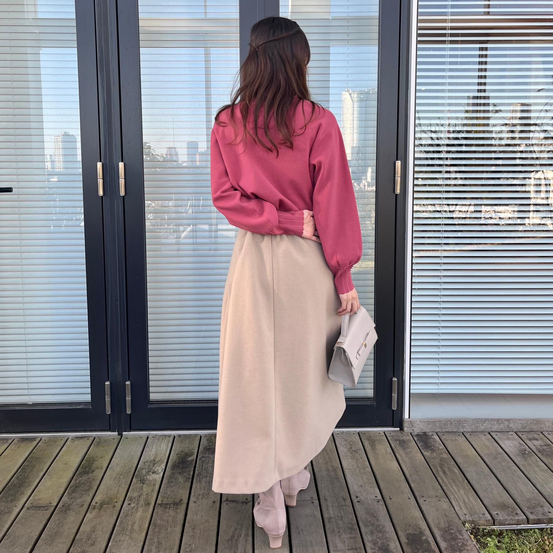 Couture broach「【洗える/スカラデザイン】パフスリーブ ニット」|ニット・セーター|