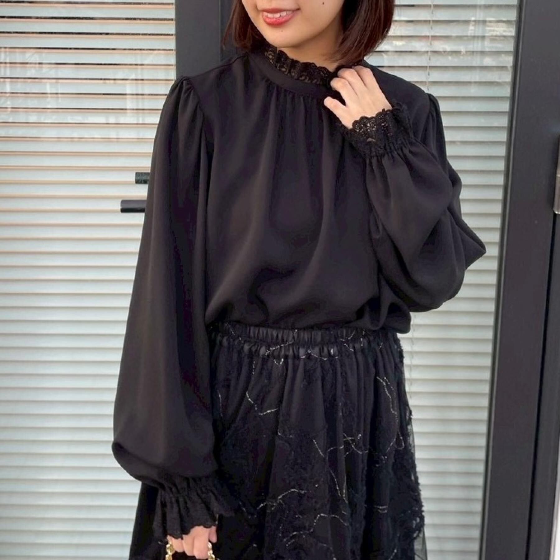 Couture broach「【2WAY・ハレの日・通勤】エンブロレースブラウス」|シャツ・ブラウス|