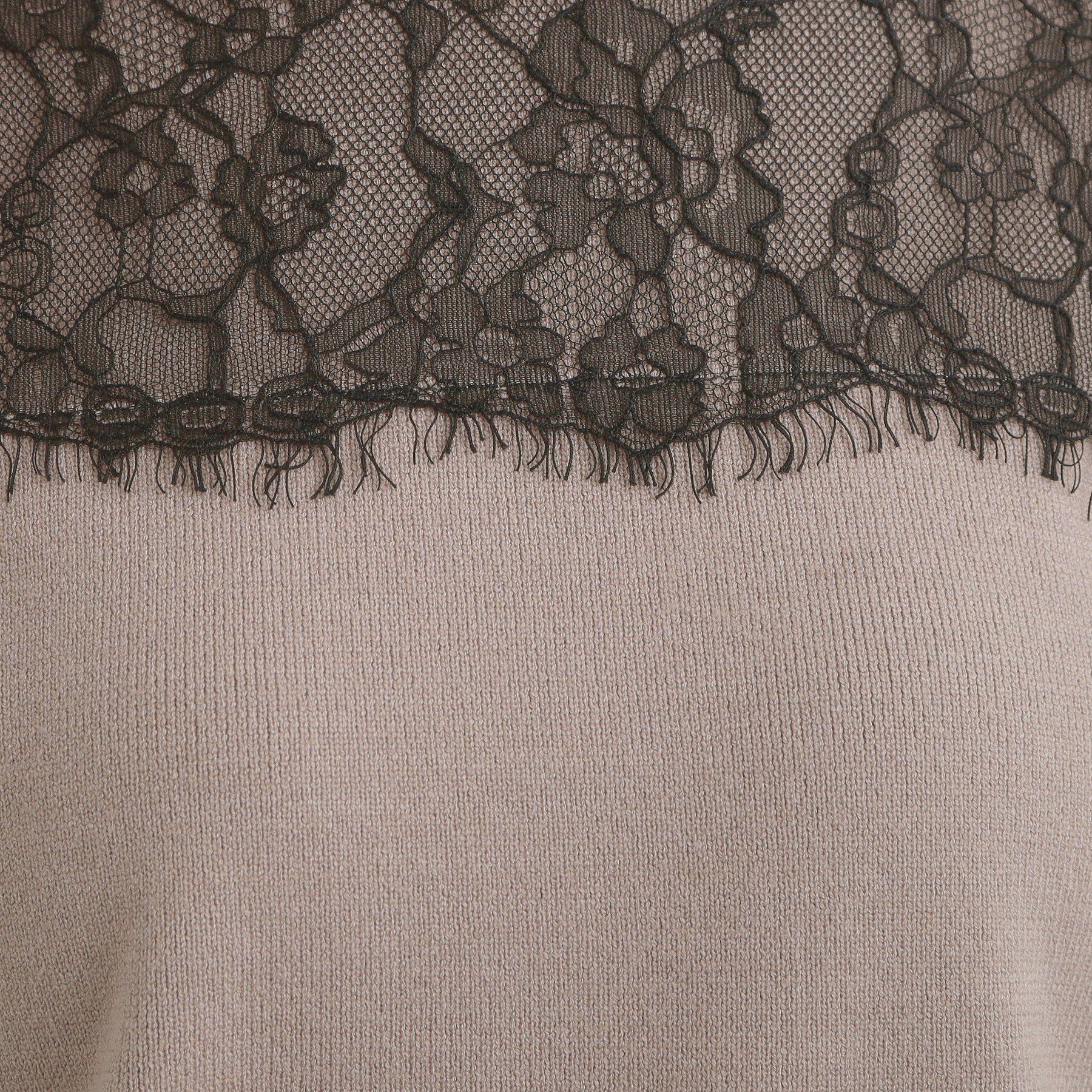 Couture broach「【洗える・通勤】レース ドッキング ニット」|ニット・セーター|