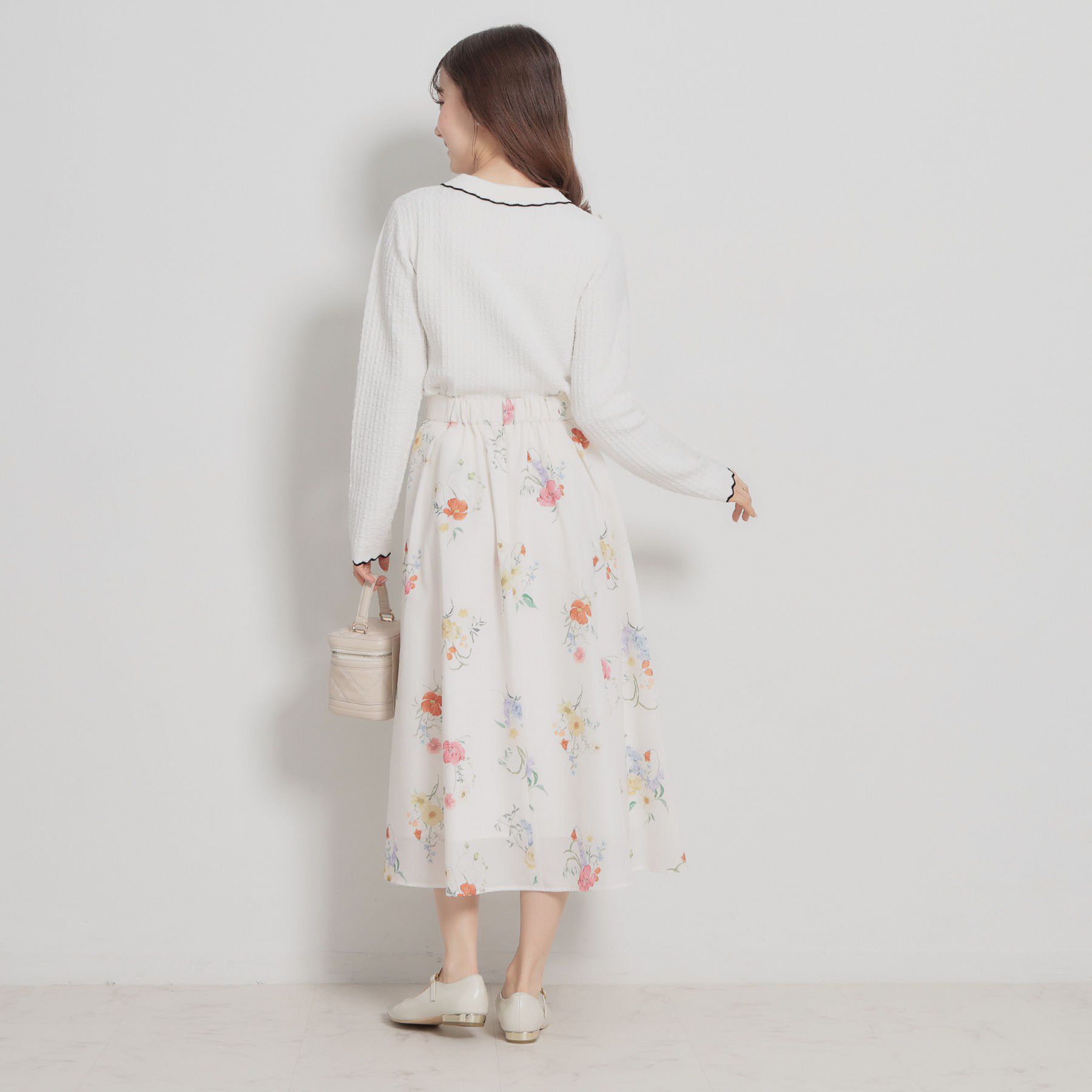 Couture broach「【洗える着映え】ビジュー釦ポロニット」|ニット・セーター|