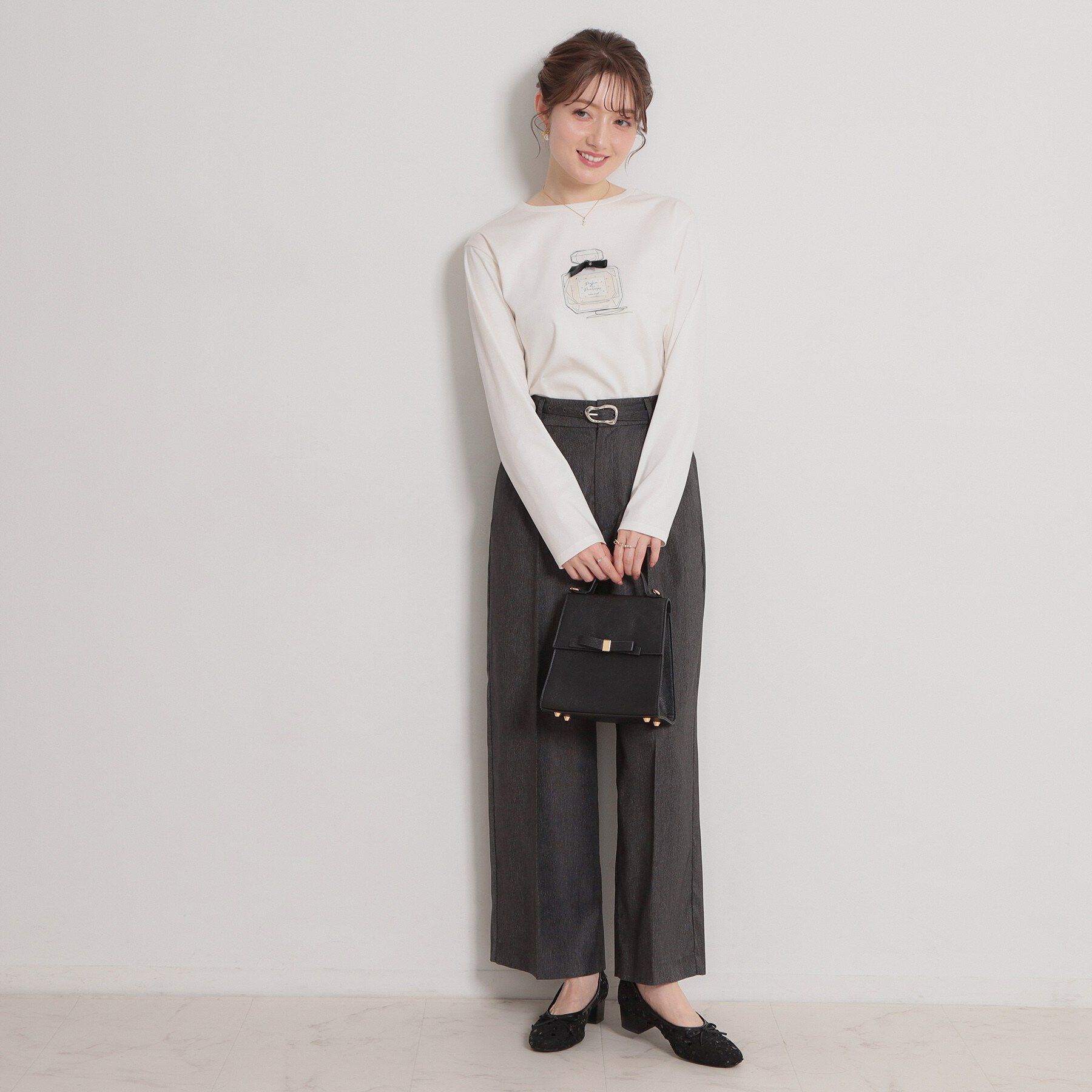 Couture broach「【綿100％・洗える】パリジェンヌ プリントTシャツ」|Tシャツ・カットソー|