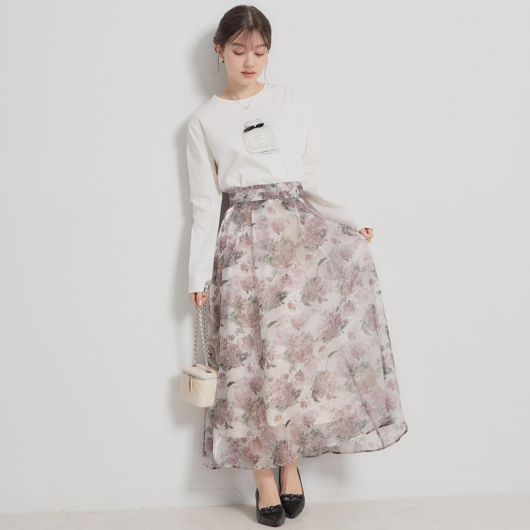 Couture broach「【綿100％・洗える】パリジェンヌ プリントTシャツ」|Tシャツ・カットソー|