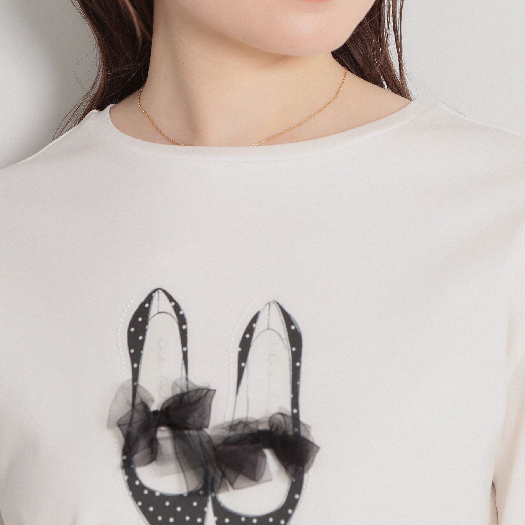 Couture broach「【綿100％・洗える】パリジェンヌ プリントTシャツ」|Tシャツ・カットソー|