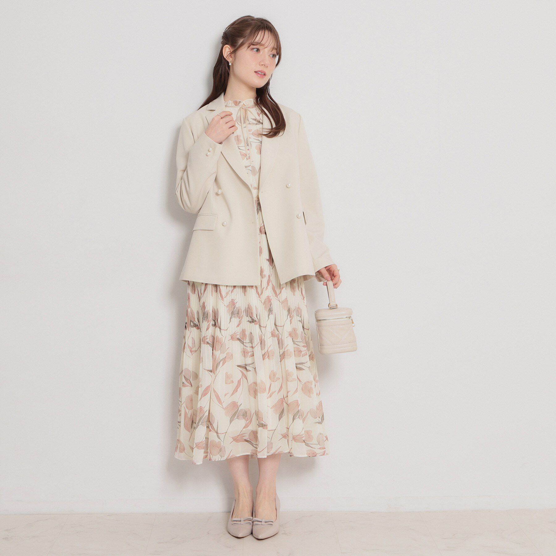 Couture broach「【洗える・着映え】チューリップ柄 ワンピース」|ワンピース|