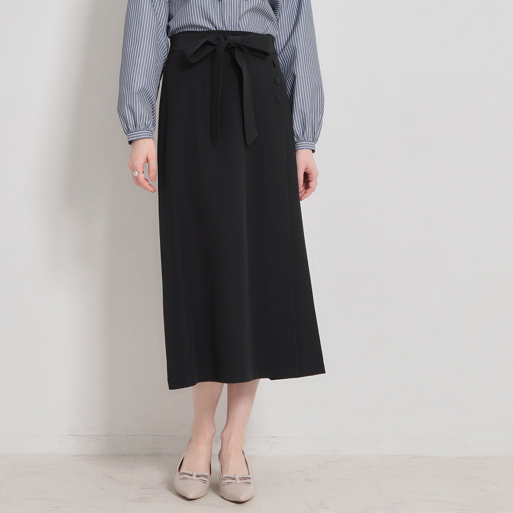 Couture broach「【洗える・通勤】サイドタック ナロースカート」|スカート|