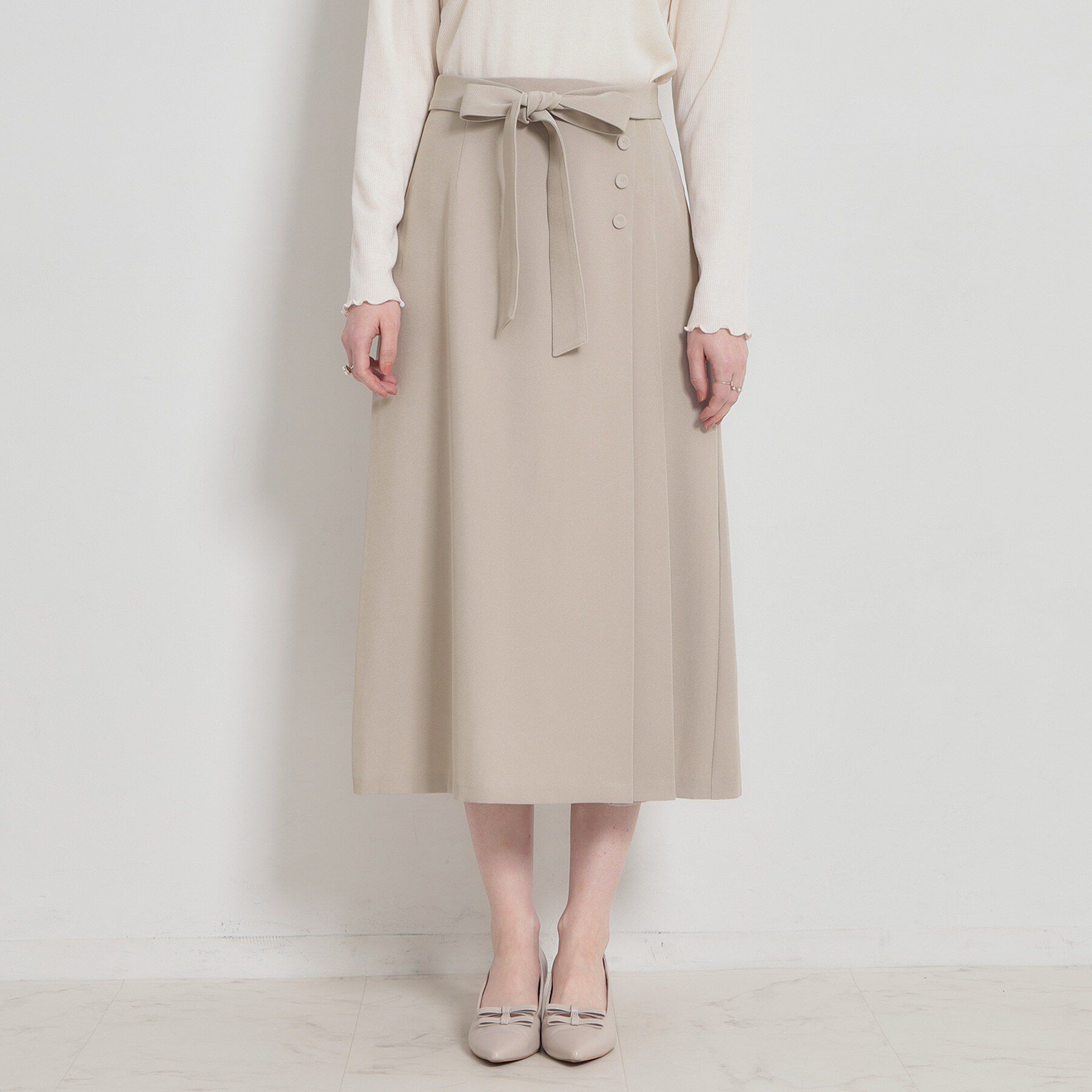 Couture broach「【洗える・通勤】サイドタック ナロースカート」|スカート|