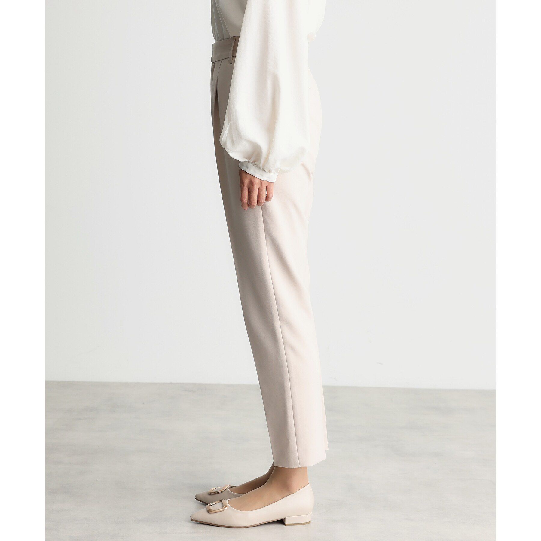 THE SHOP TK「【汚れ防止/シワになりにくい/セレモニー/通勤】ダブルクロステーパードパンツ/洗える/サスティナブル」|その他|