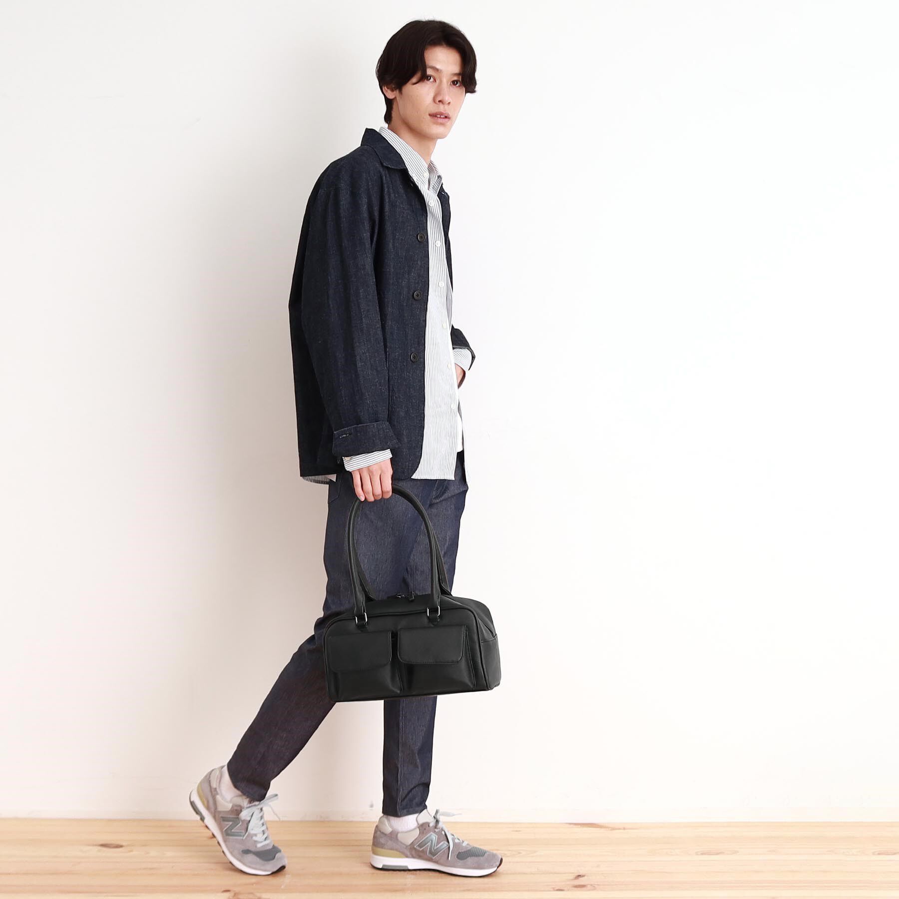 THE SHOP TK「ダブルフラップミニボストン ユニセックス／シーズンレス」|ボストンバッグ|