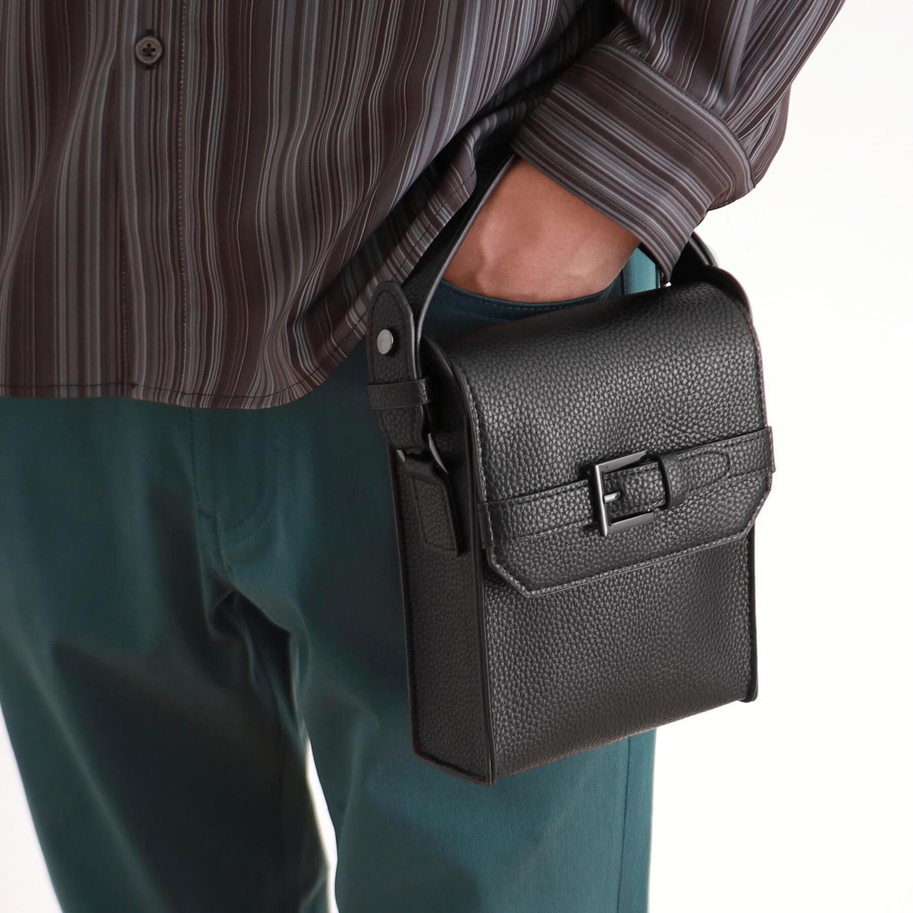 THE SHOP TK「ショルダーベルト付きミニハンドルバッグ 2WAY／ユニセックス」|ショルダー・メッセンジャー|