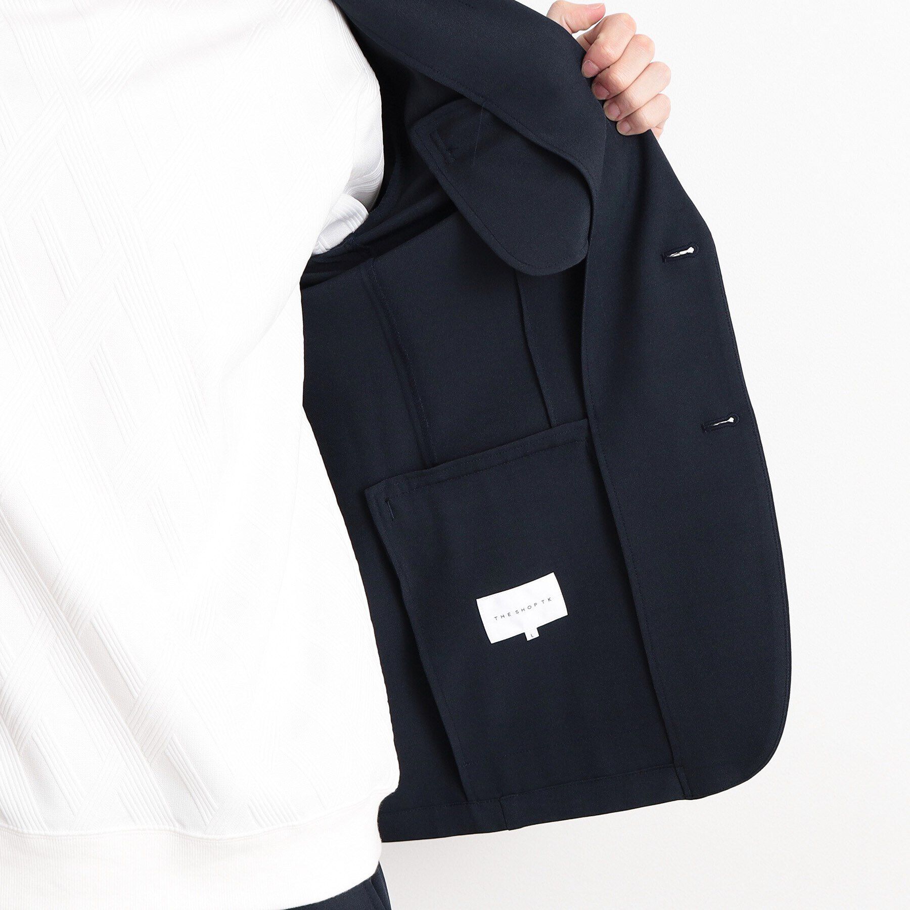 THE SHOP TK「【CAVIAN/キャビアン】リサイクルシャークスキンテーラードジャケット セットアップ可」|テーラードジャケット|