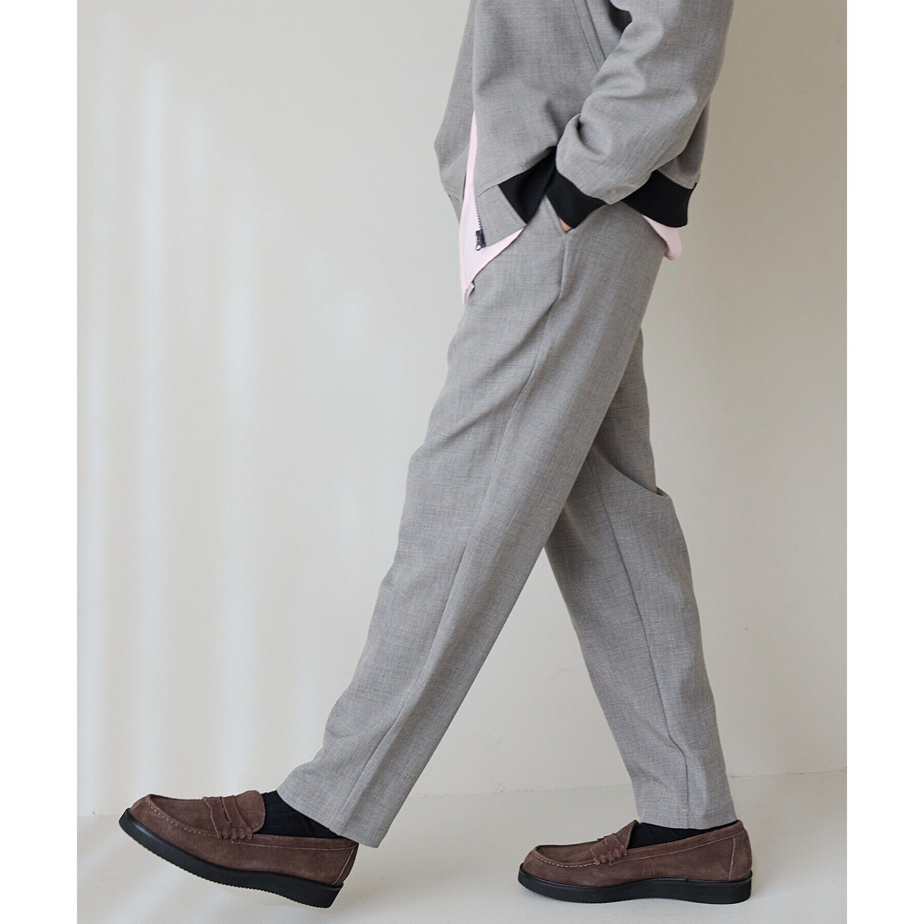 THE SHOP TK「【CAVIAN/キャビアン】リサイクルシャークスキンイージーパンツ セットアップ可」|その他|チャコールグレー(0