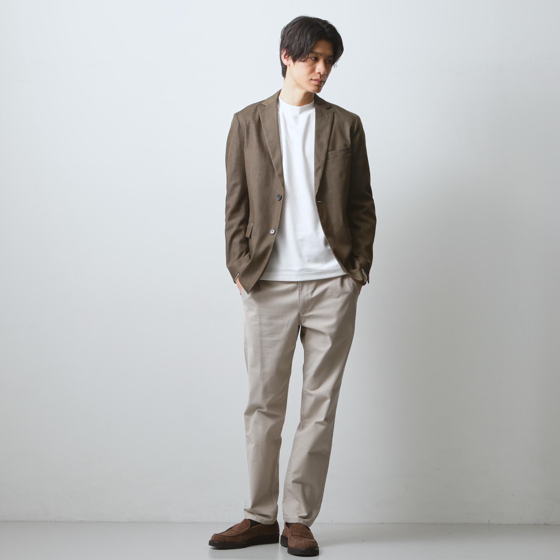 THE SHOP TK「【オールシーズン穿ける！】7DAYSストレッチへリンボンパンツ　ON&hArr;OFF兼用」|その他|