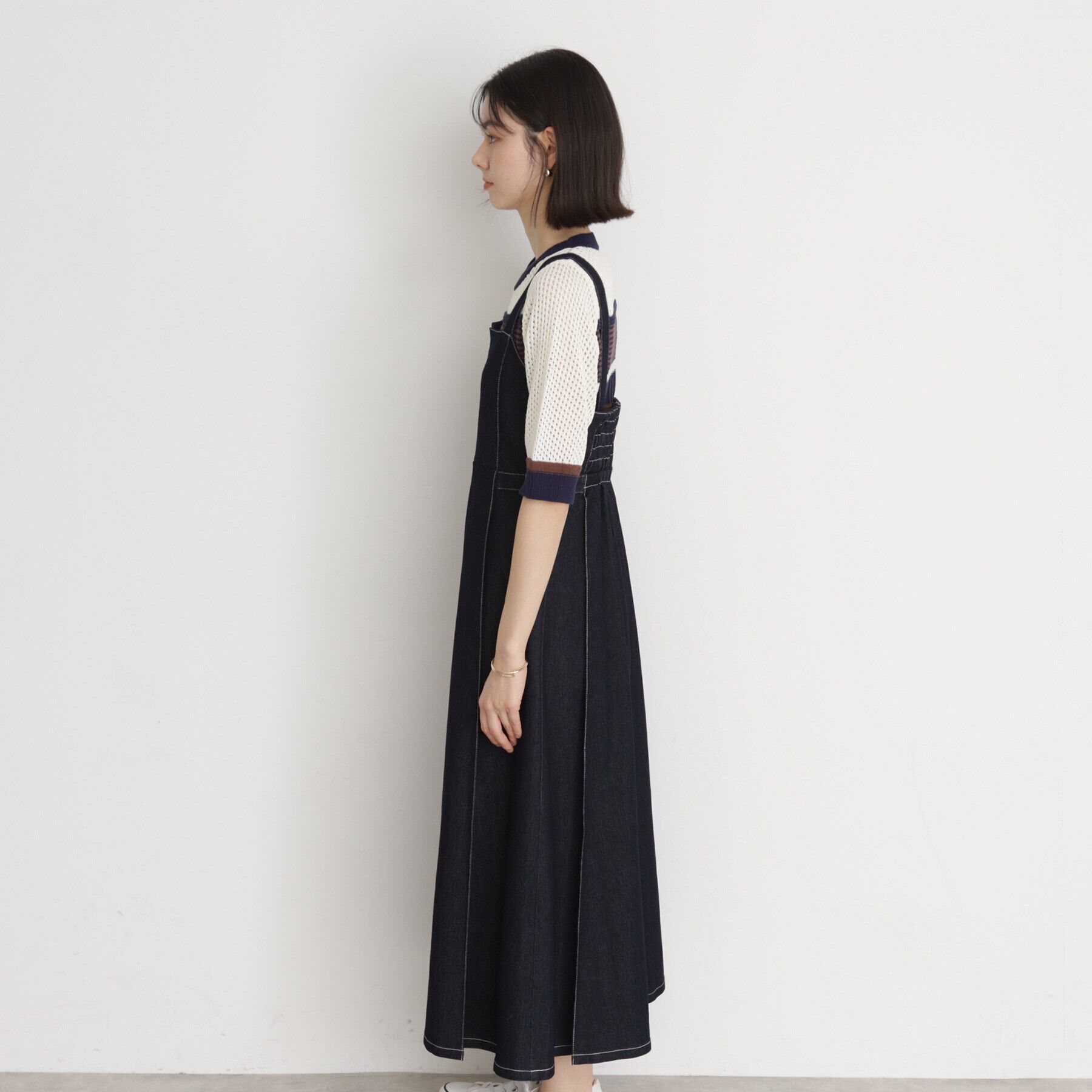 THE SHOP TK「デニムジャンスカ」|ワンピース|