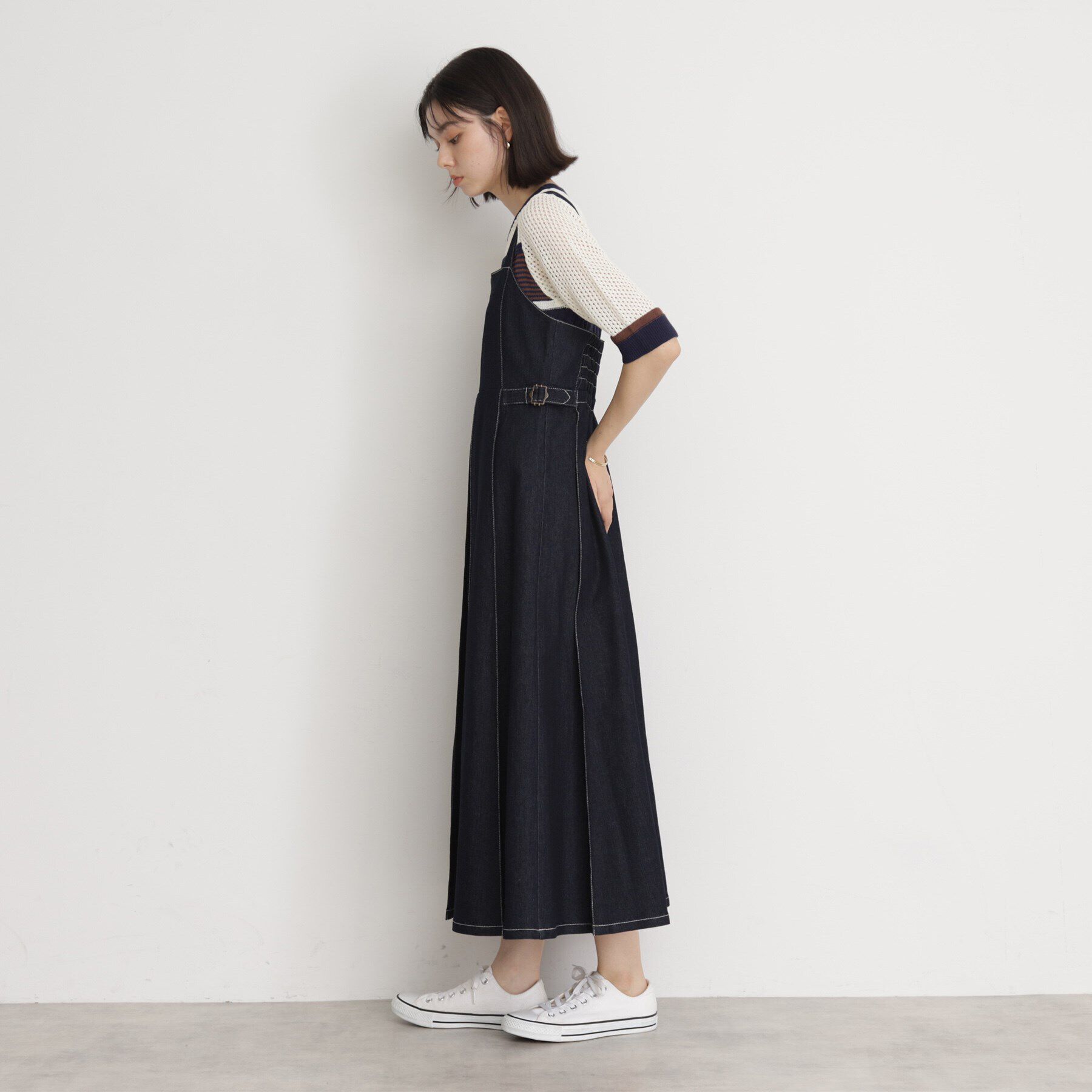 THE SHOP TK「デニムジャンスカ」|ワンピース|