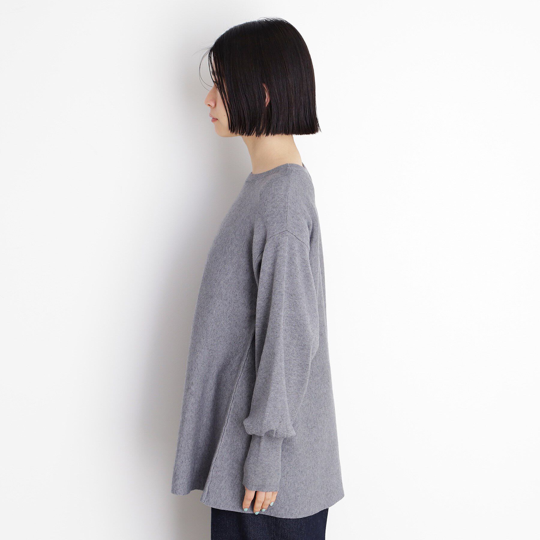 THE SHOP TK「【体形カバー】総針ペプラムニット/洗える」|ニット・セーター|