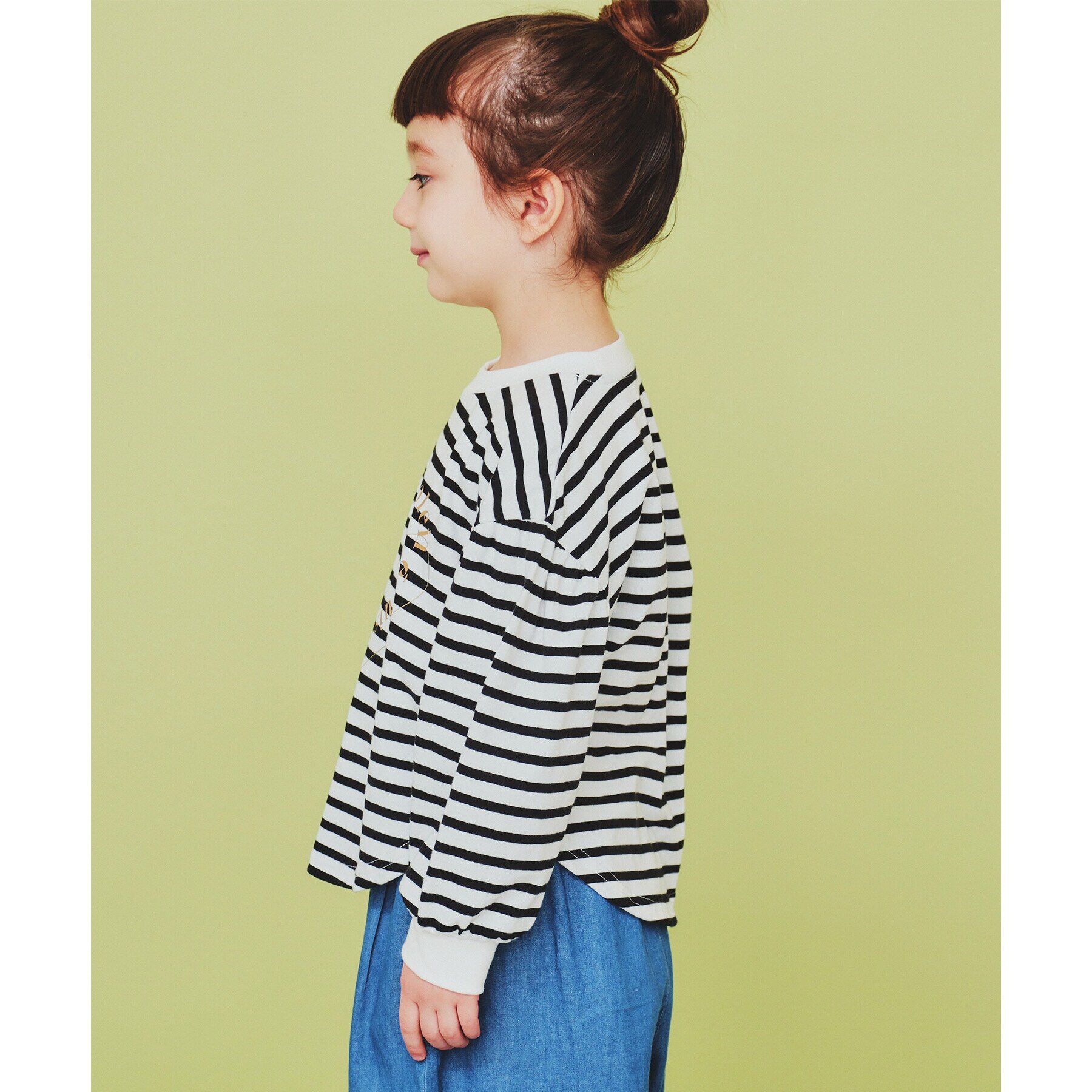 THE SHOP TK「【110-150】ハートロゴパフ袖プルオーバー/洗濯機OK」|Tシャツ・カットソー|