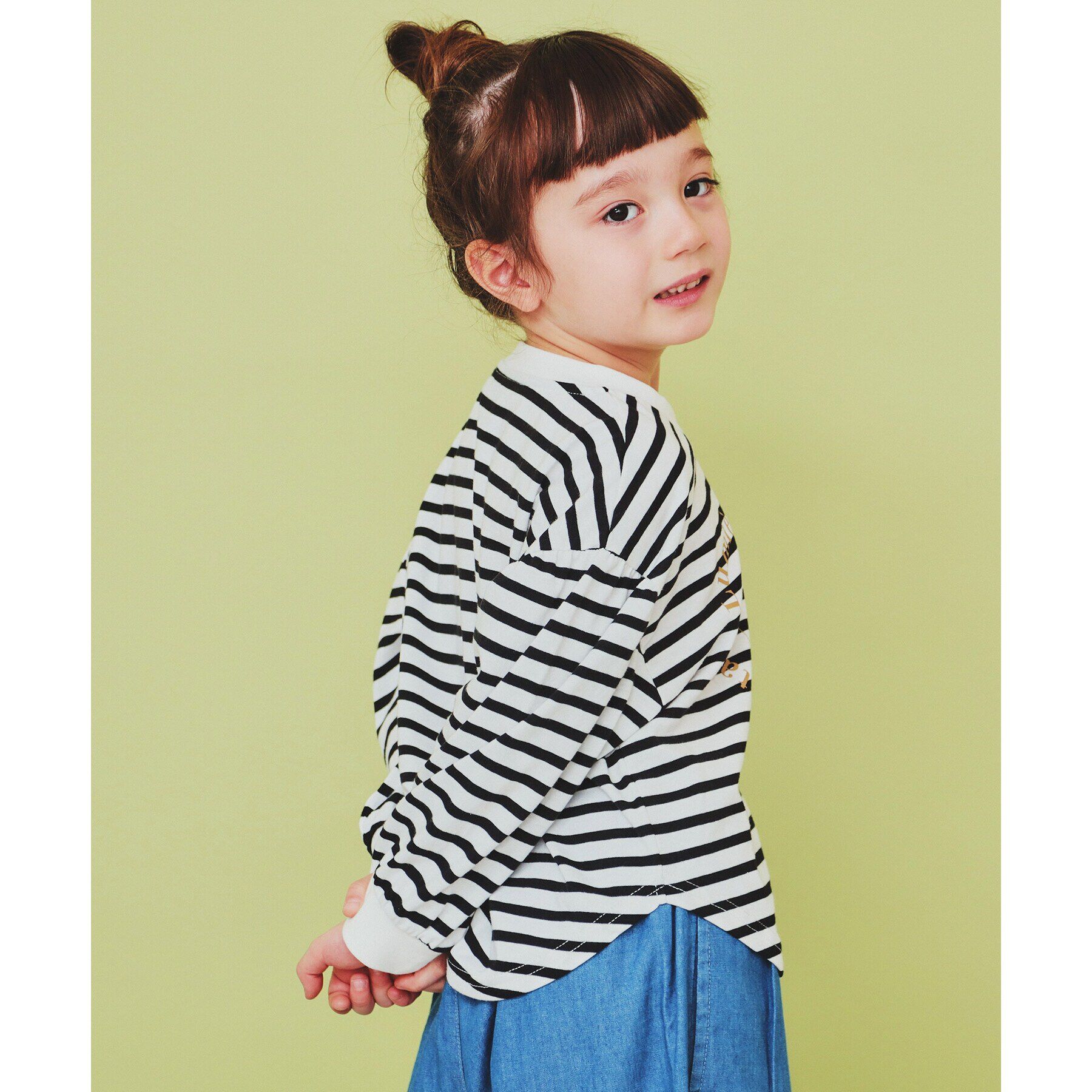 THE SHOP TK「【110-150】ハートロゴパフ袖プルオーバー/洗濯機OK」|Tシャツ・カットソー|