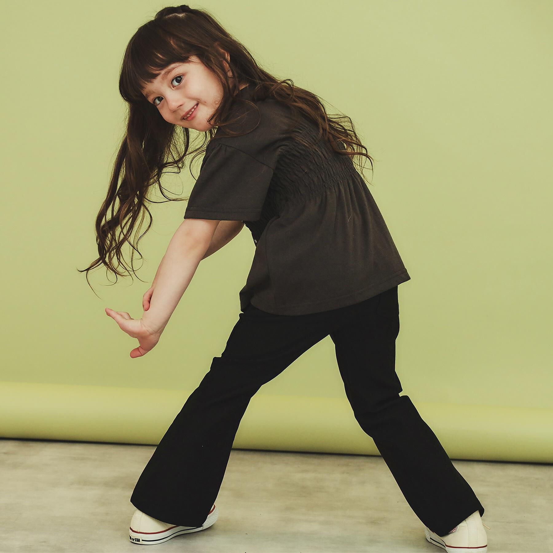 THE SHOP TK「【110-150】のびーるフレアパンツ/洗濯機OK」|その他|