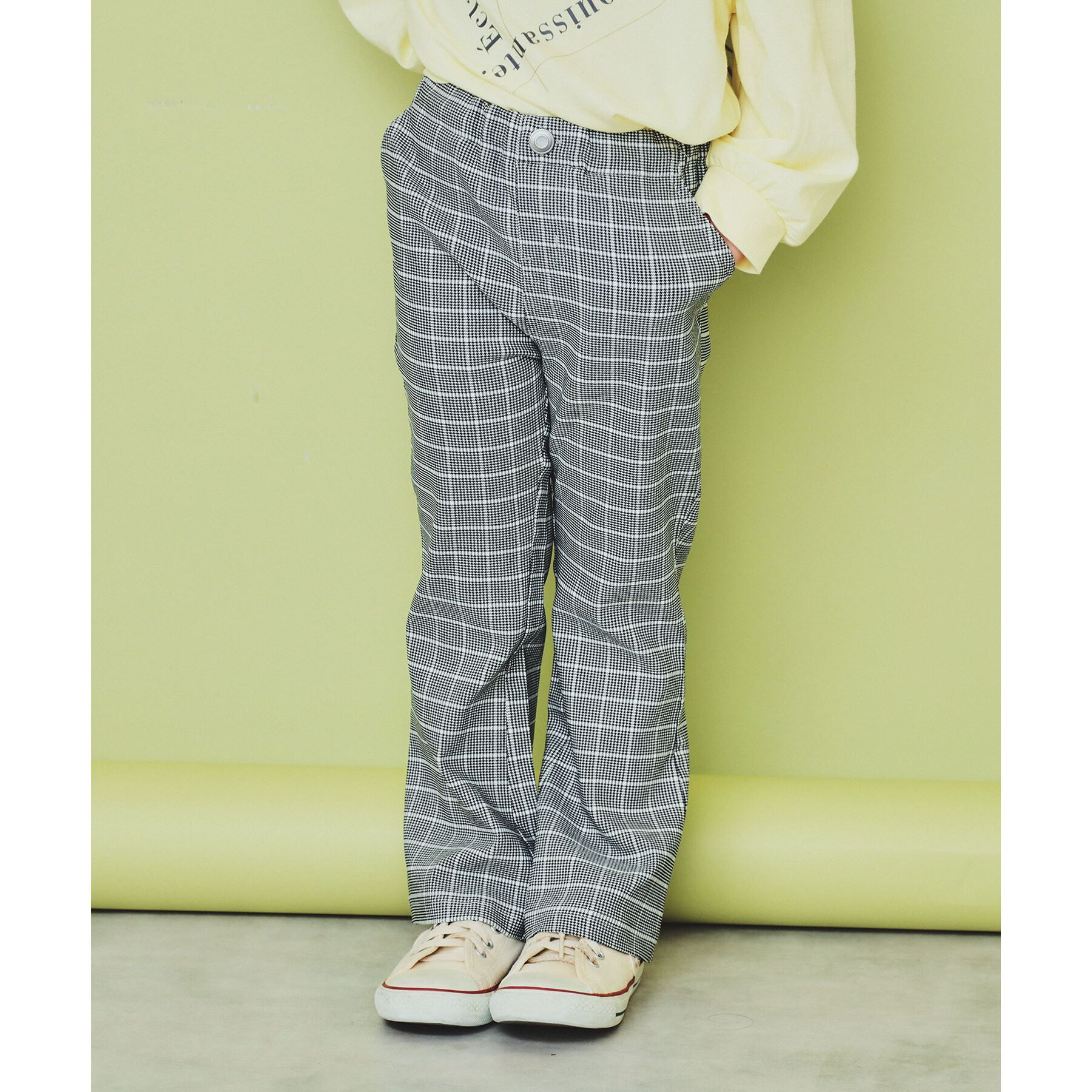 THE SHOP TK「【110-150】のびーるフレアパンツ/洗濯機OK」|その他|ブラック(219)